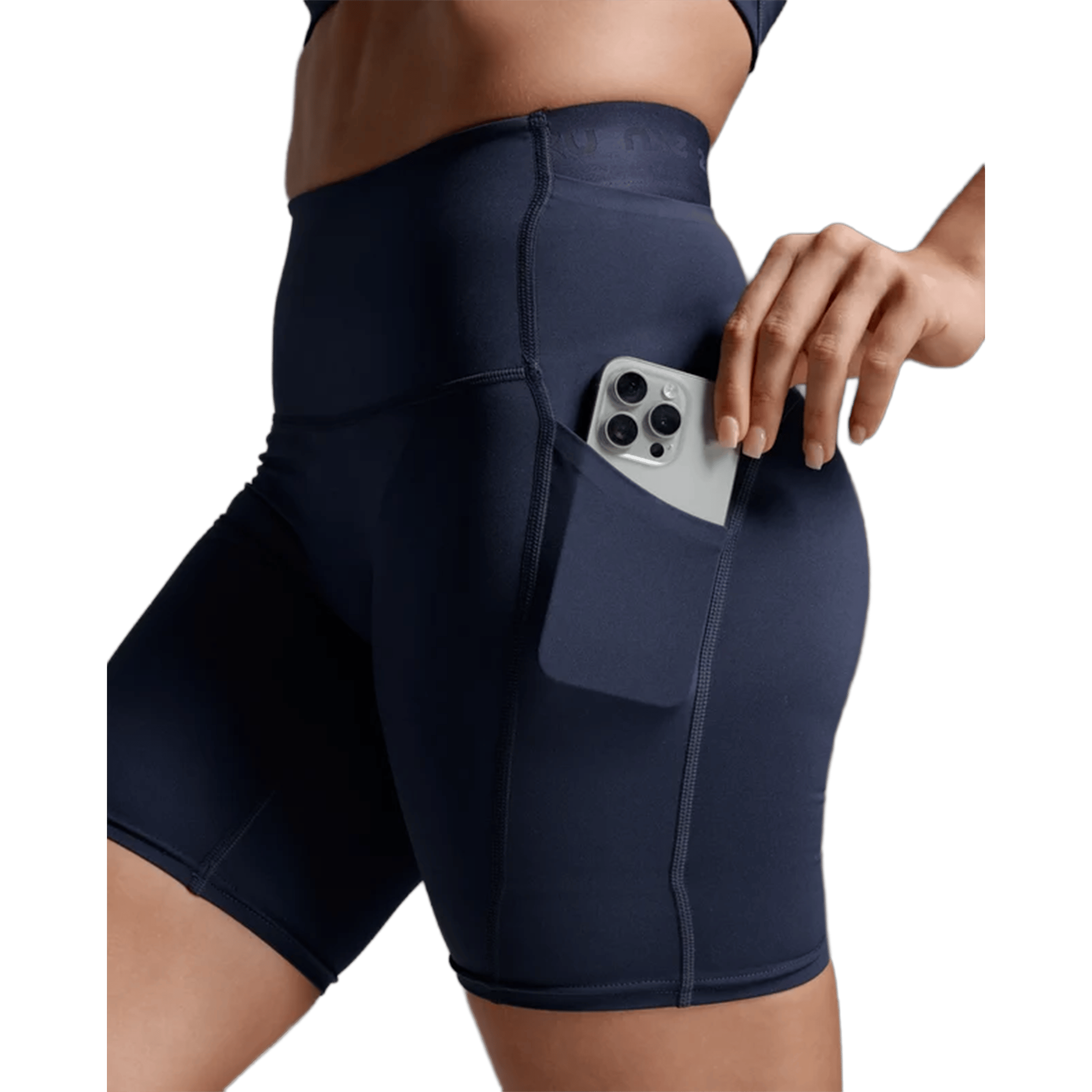 Womens 2XU Form Stash Hi-Rise (6") Compression Shorts