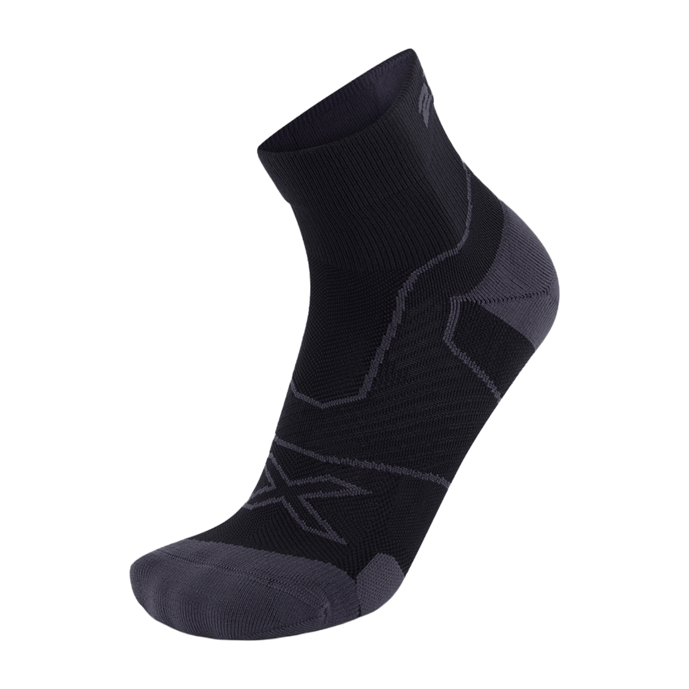 Unisex 2XU Vectr Cushion 1/4 Crew Sock