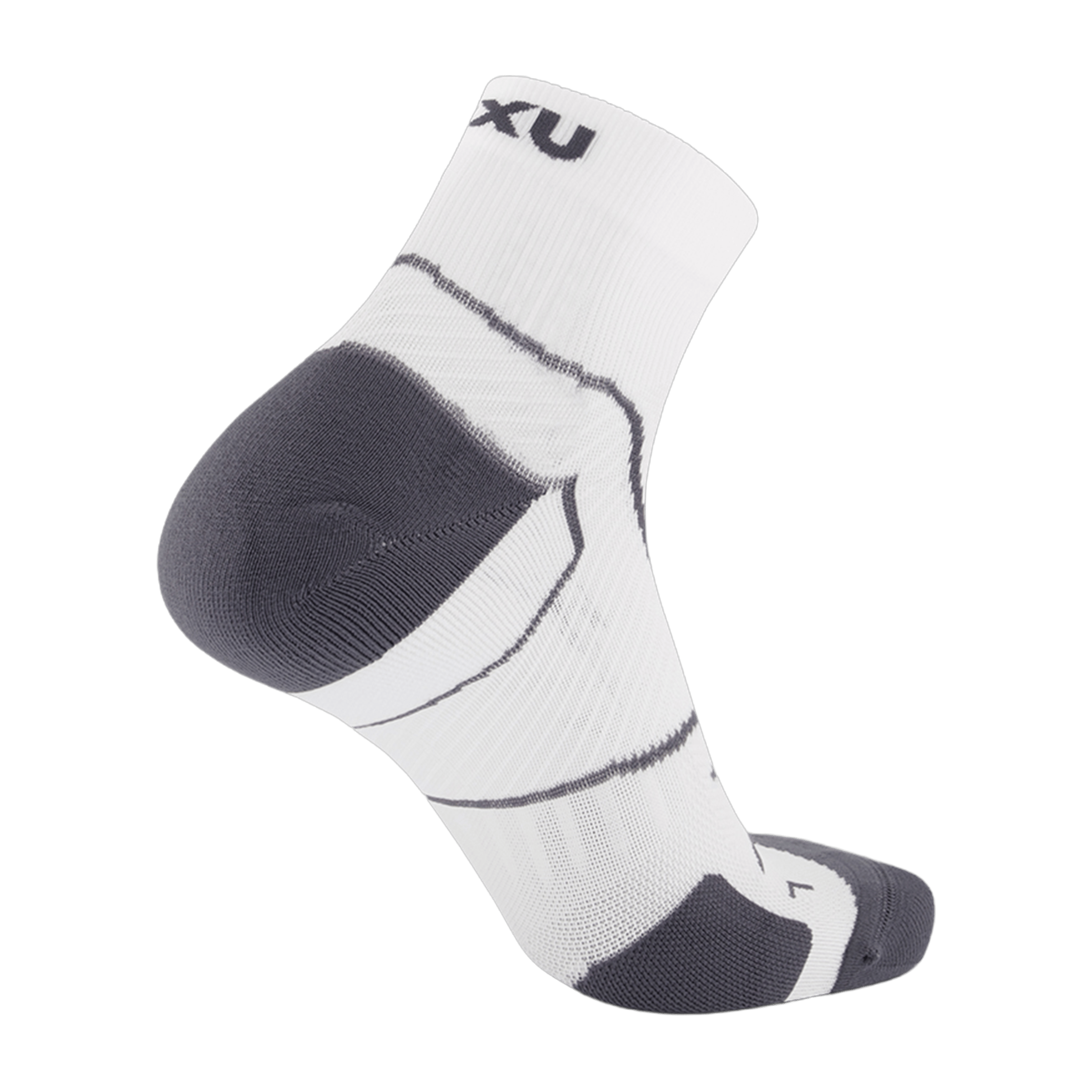 Unisex 2XU Vectr Cushion 1/4 Crew Sock