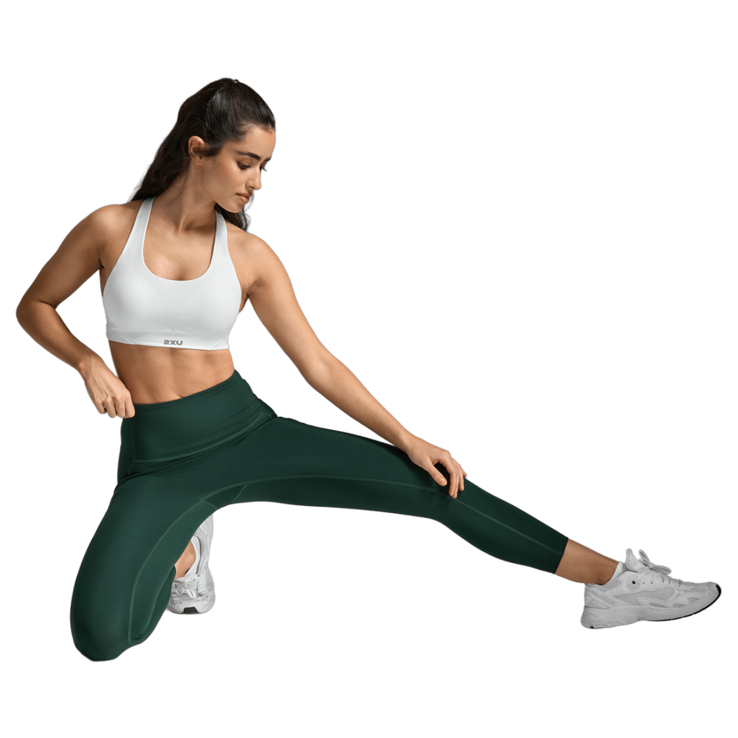 Womens 2XU Form Stash Hi-Rise (7/8 length) Compression Tights
