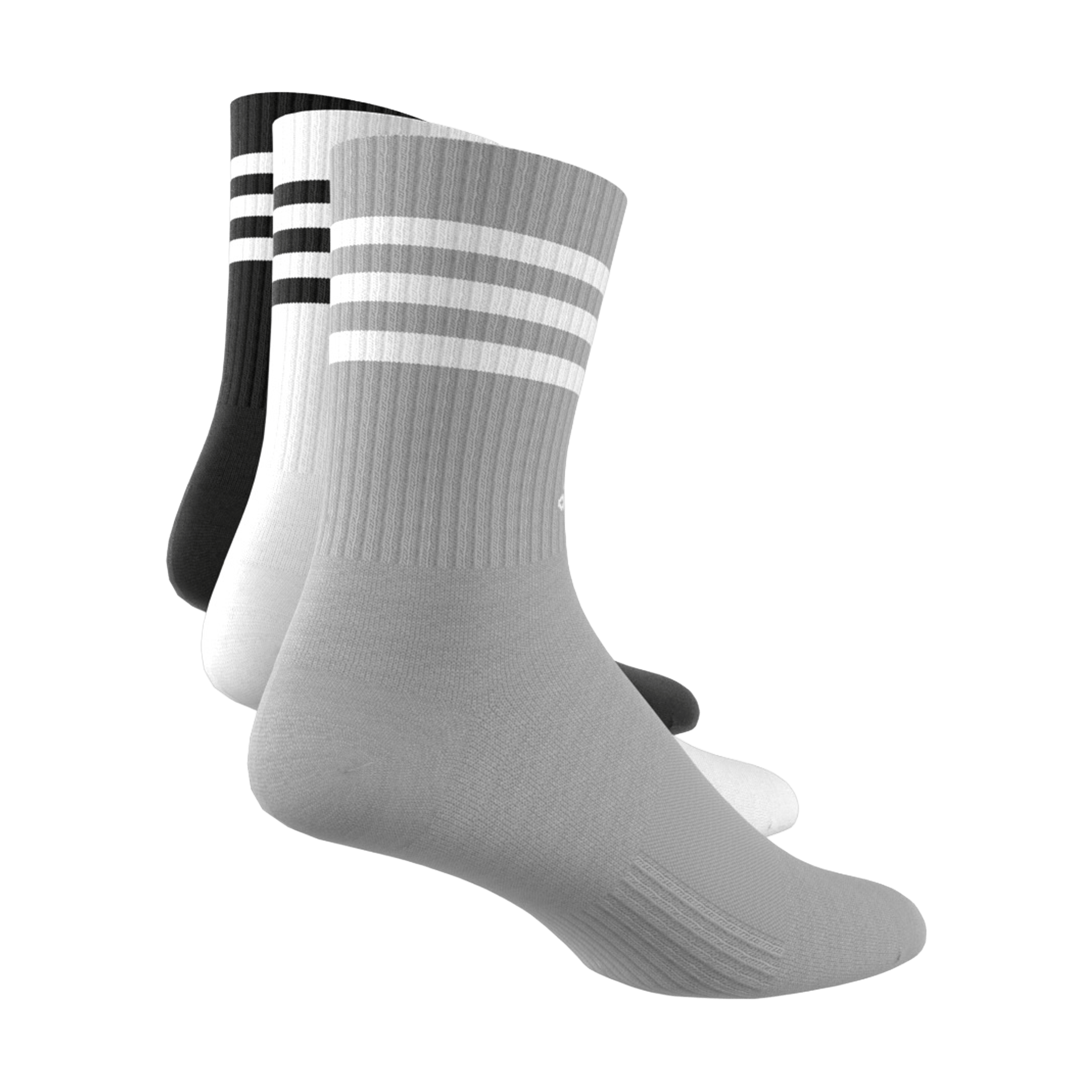 Unisex adidas 3-Stripes Cushioned (3pk) Crew Socks