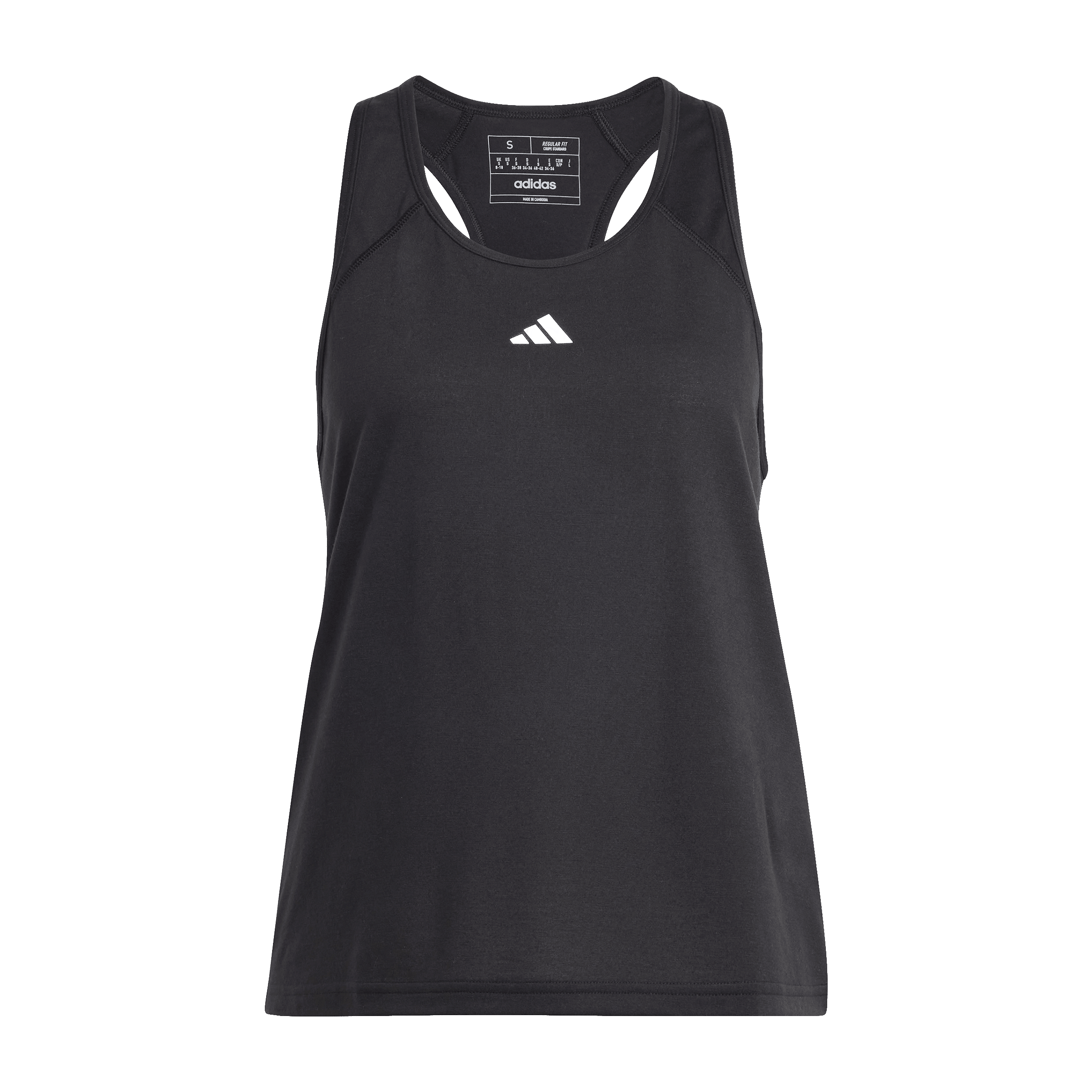 Womens adidas Train Essentials Minimal Branding Racerback Tank Top