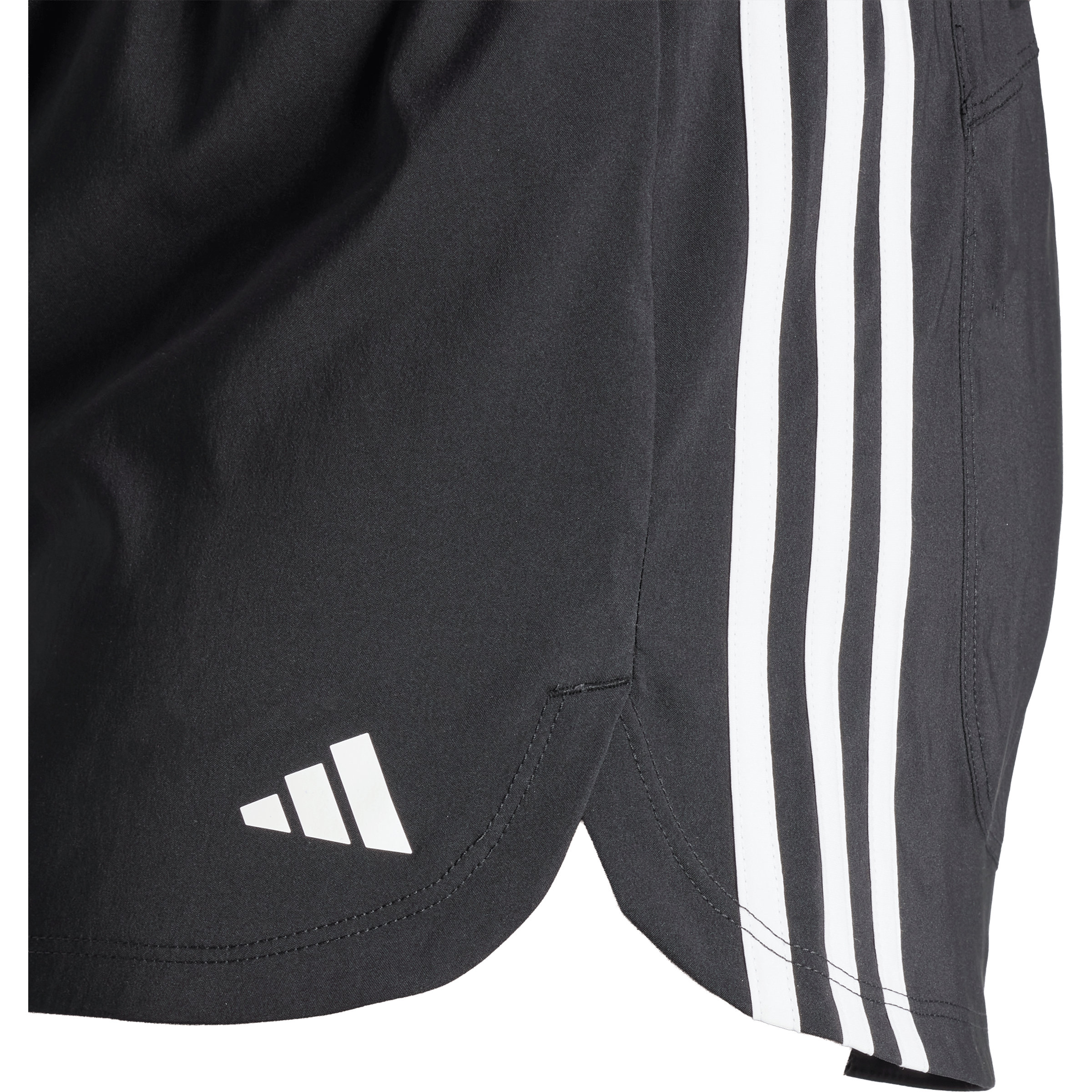 Womens adidas Pacer Training 3-Stripes Woven High-Rise Shorts