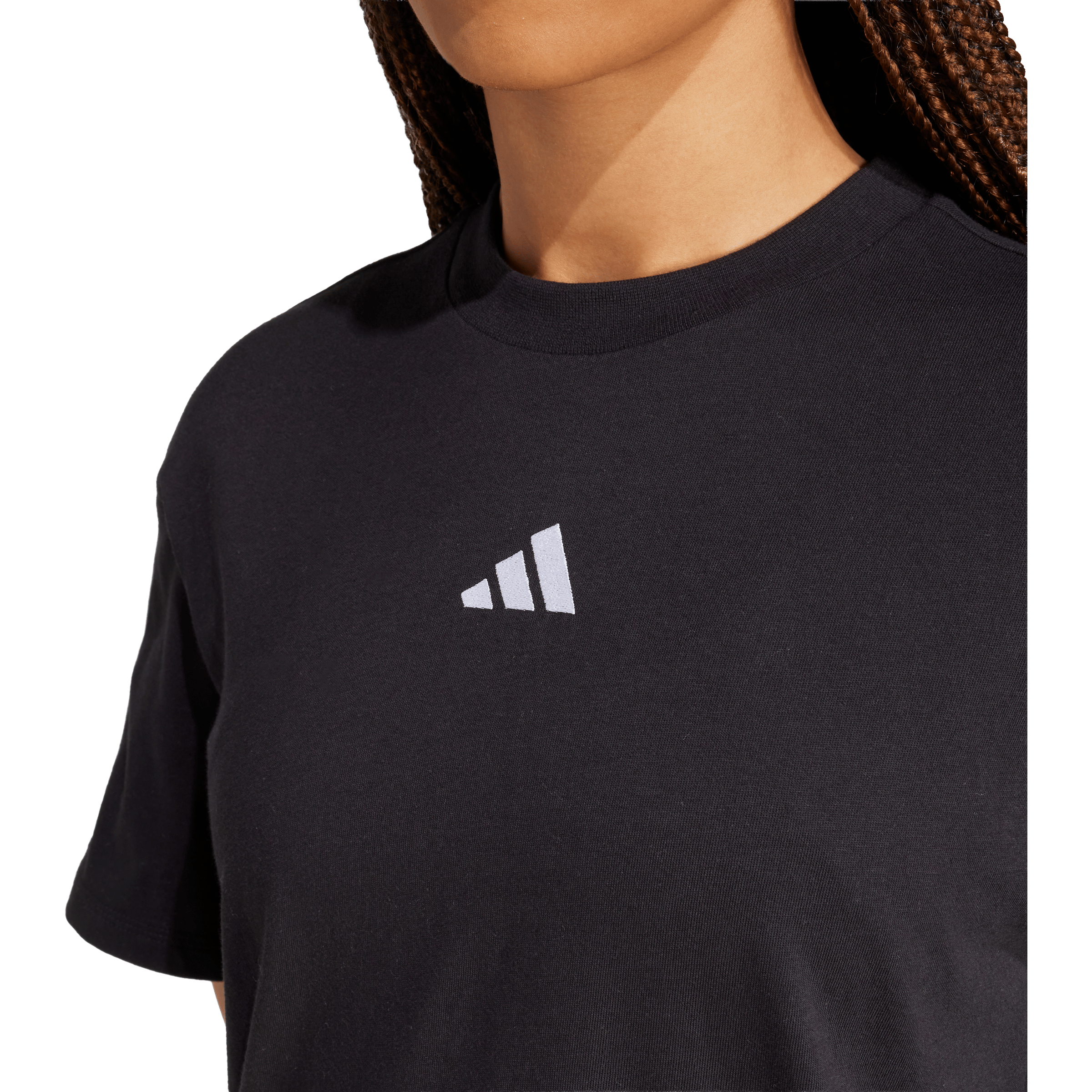Womens adidas Essentials 3-Stripes Boyfriend Tee