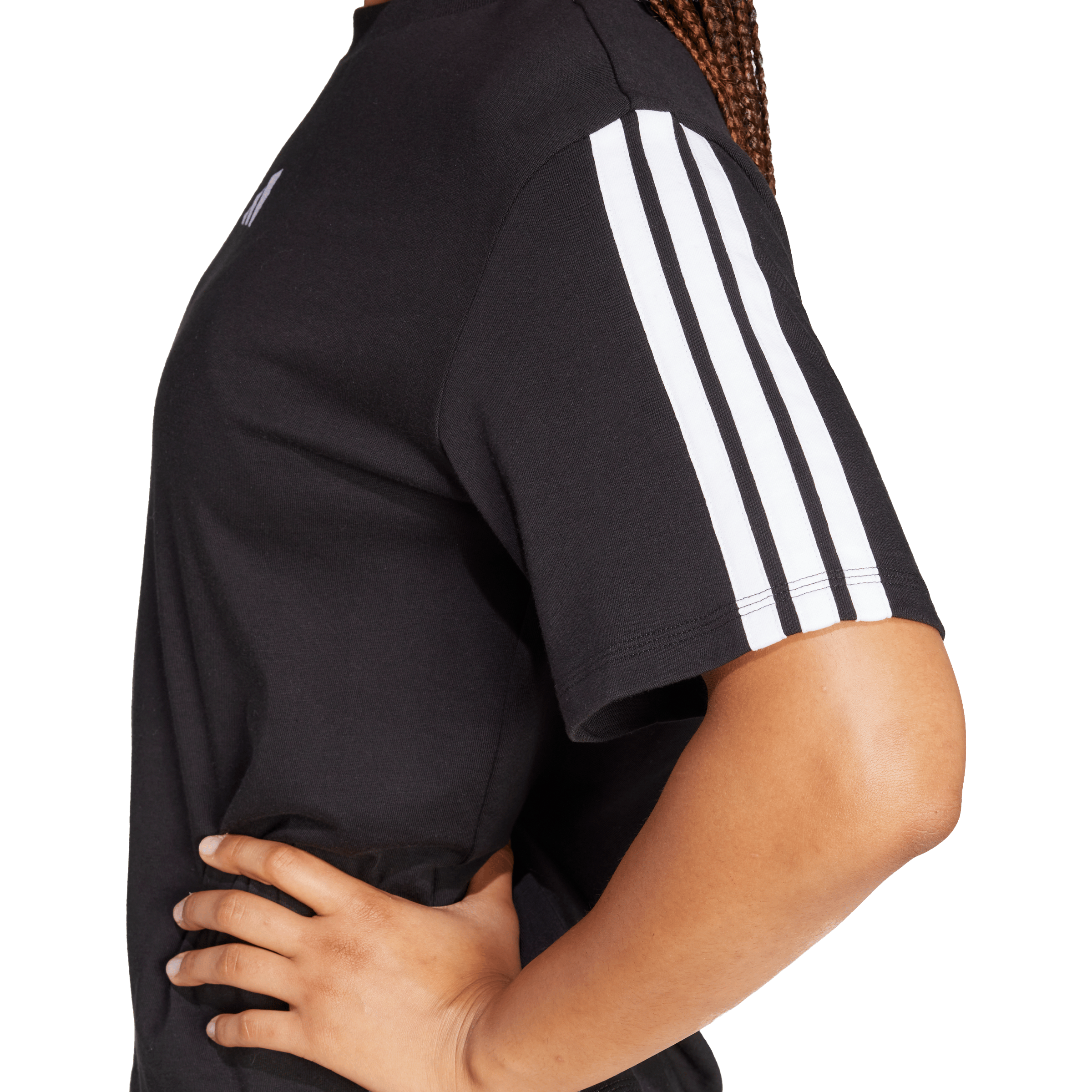 Womens adidas Essentials 3-Stripes Boyfriend Tee