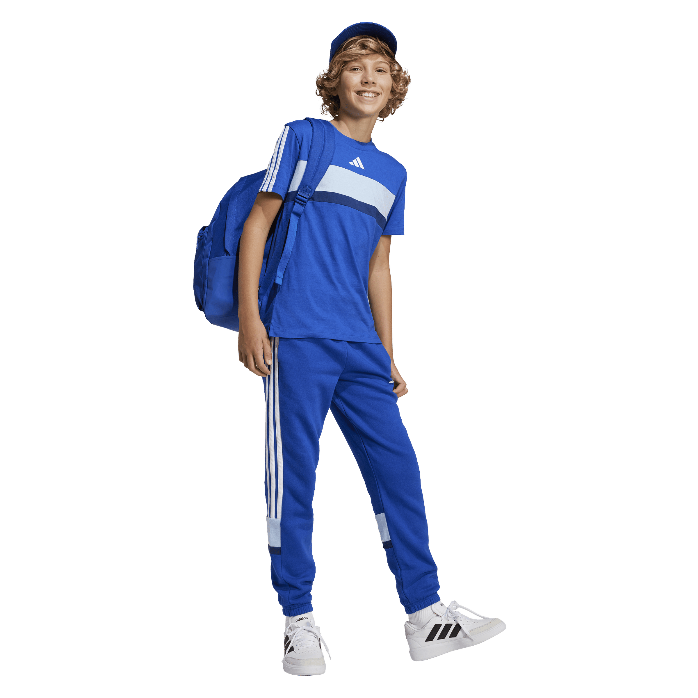 Kids adidas Seasonal Essentials Tiberio 3 Stripes Tee