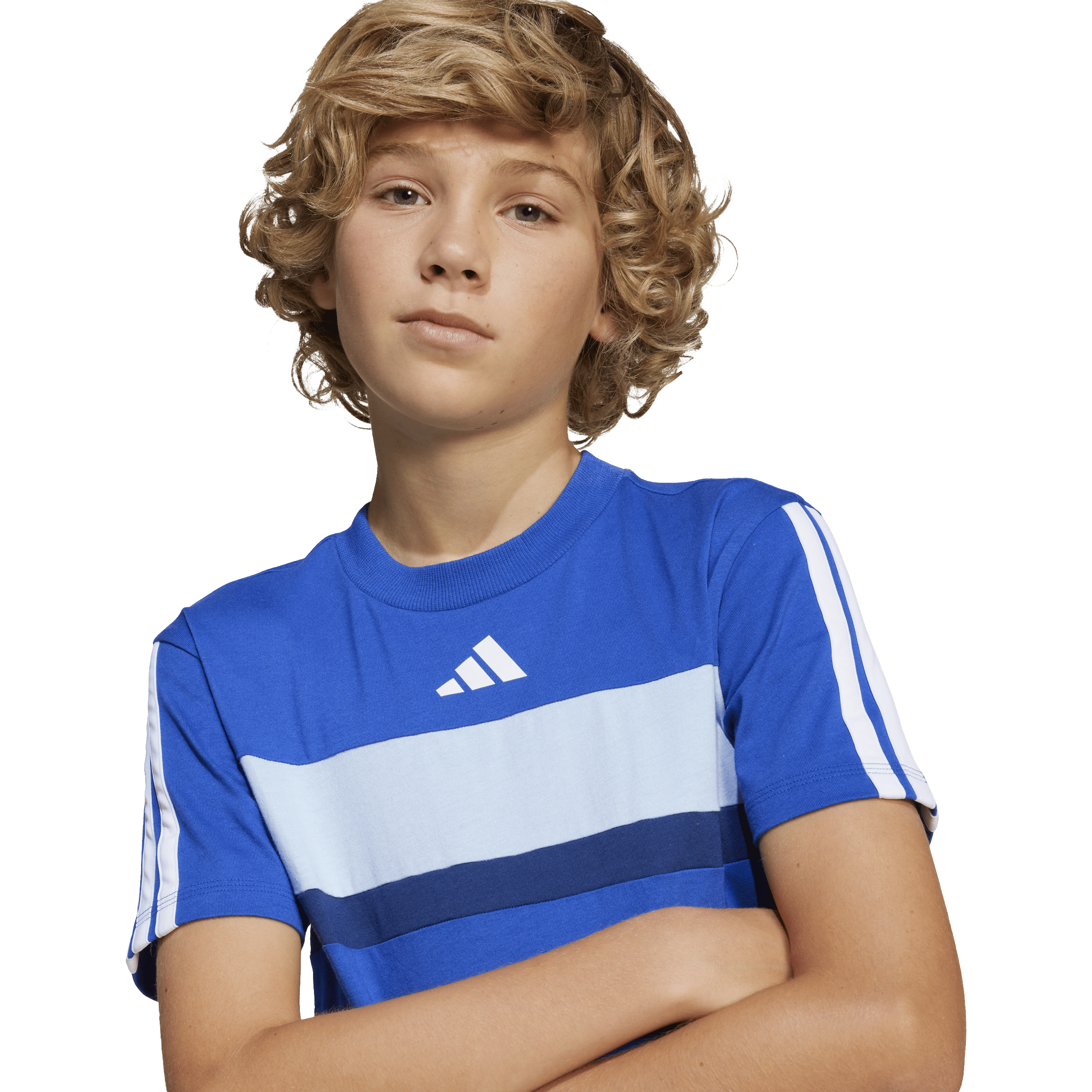 Kids adidas Seasonal Essentials Tiberio 3 Stripes Tee