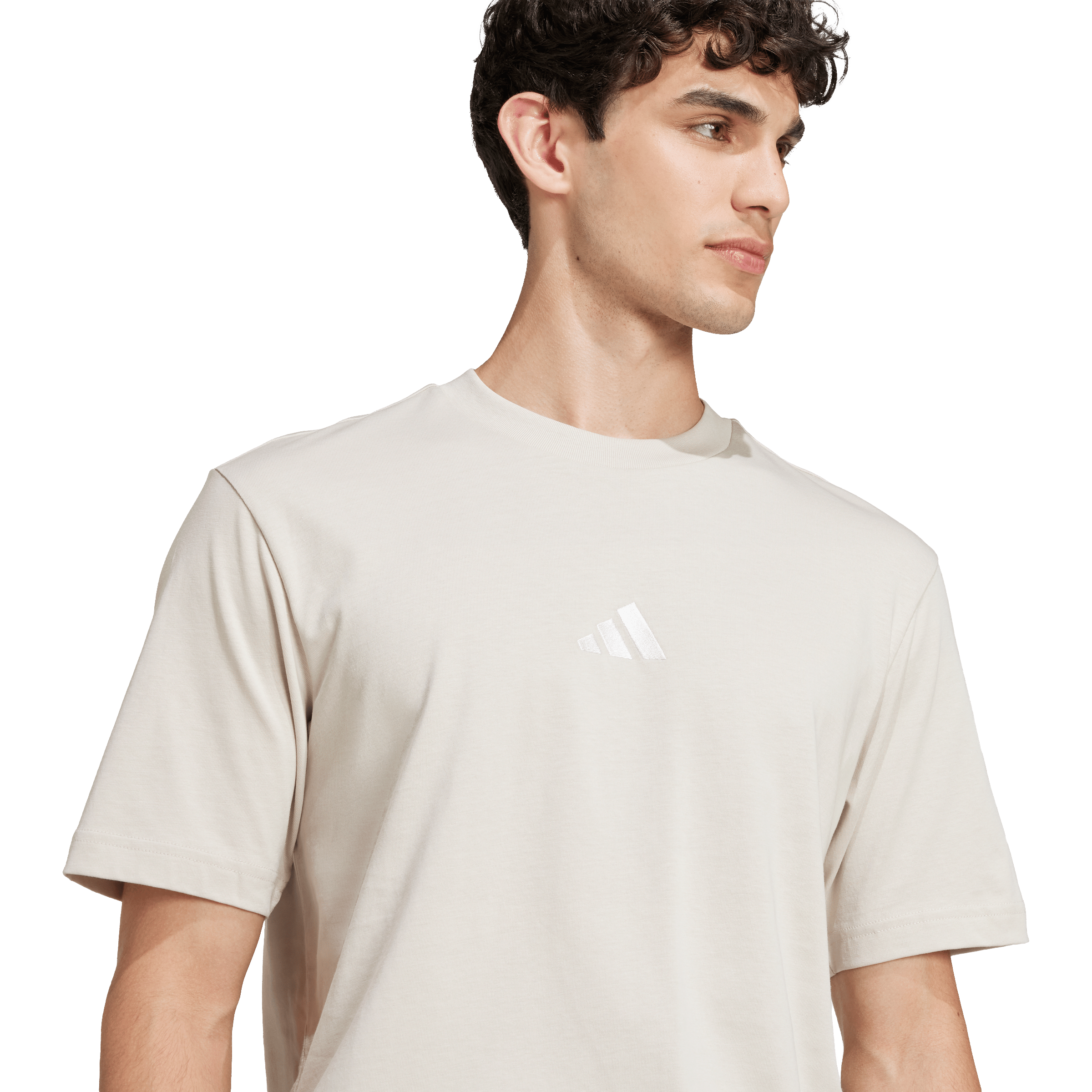 Mens adidas Essentials Small Logo Single Jersey Tee