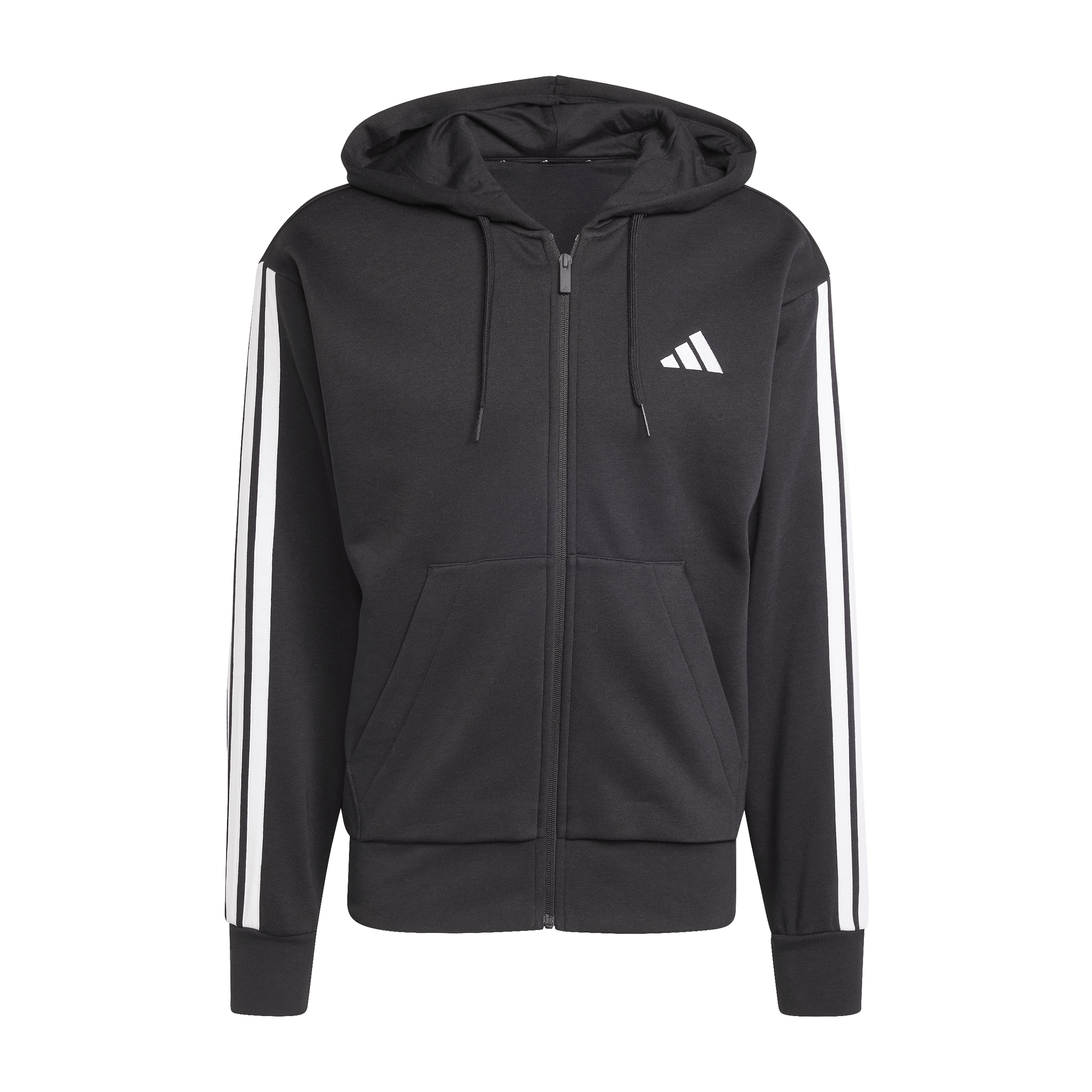 Mens adidas Essentials 3-Stripes Fleece Hoodie