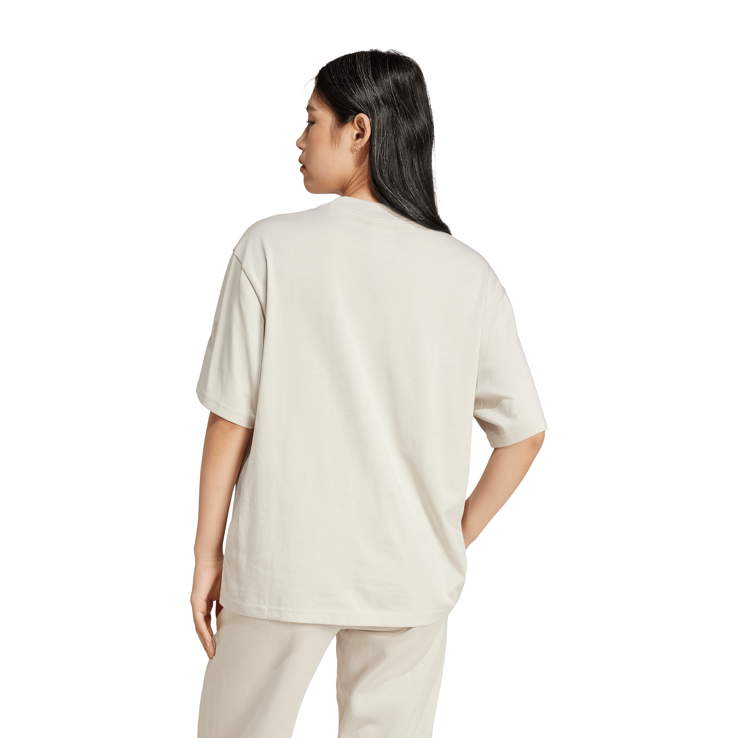 Womens adidas Essentials Contemporary Logo Boyfriend Tee