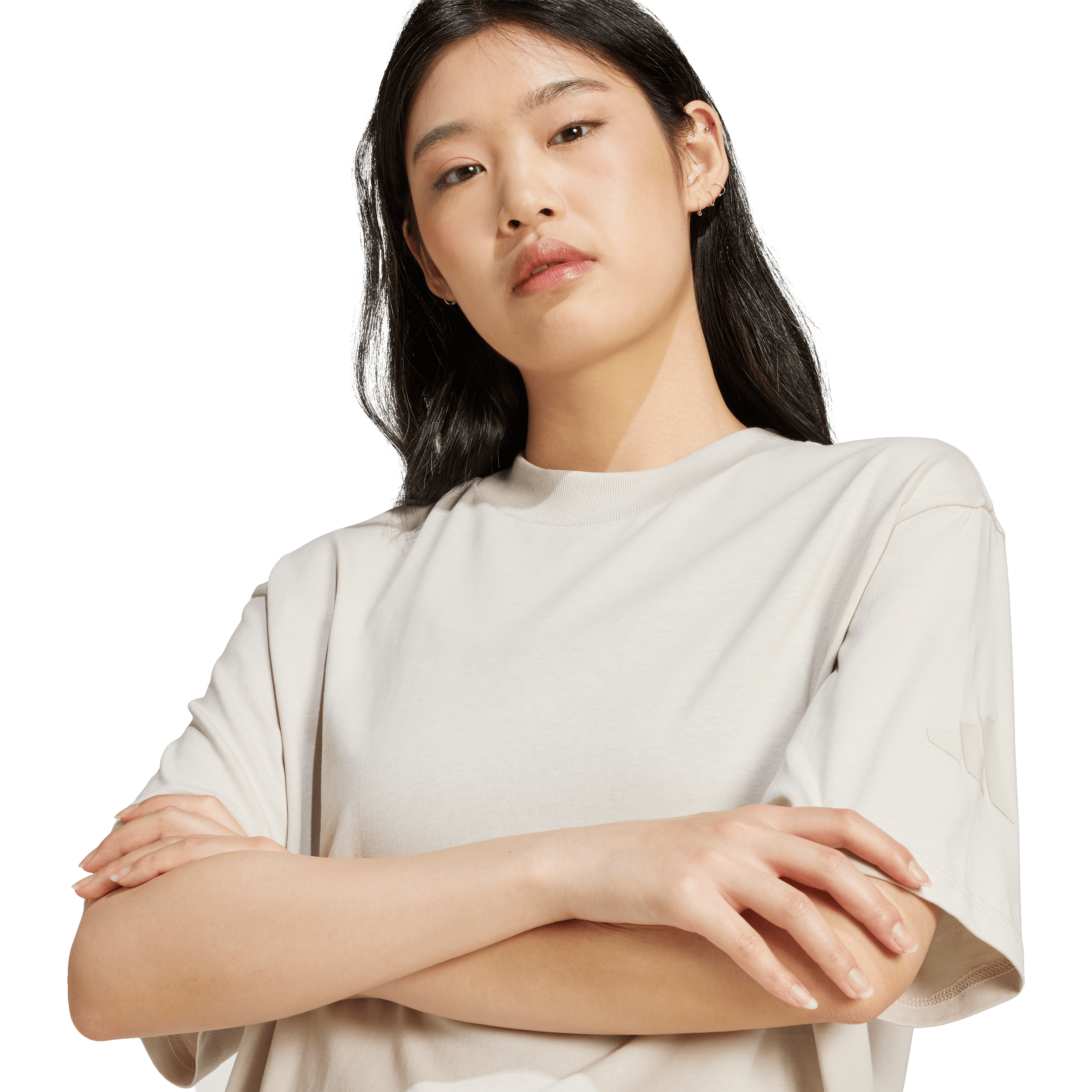 Womens adidas Essentials Contemporary Logo Boyfriend Tee
