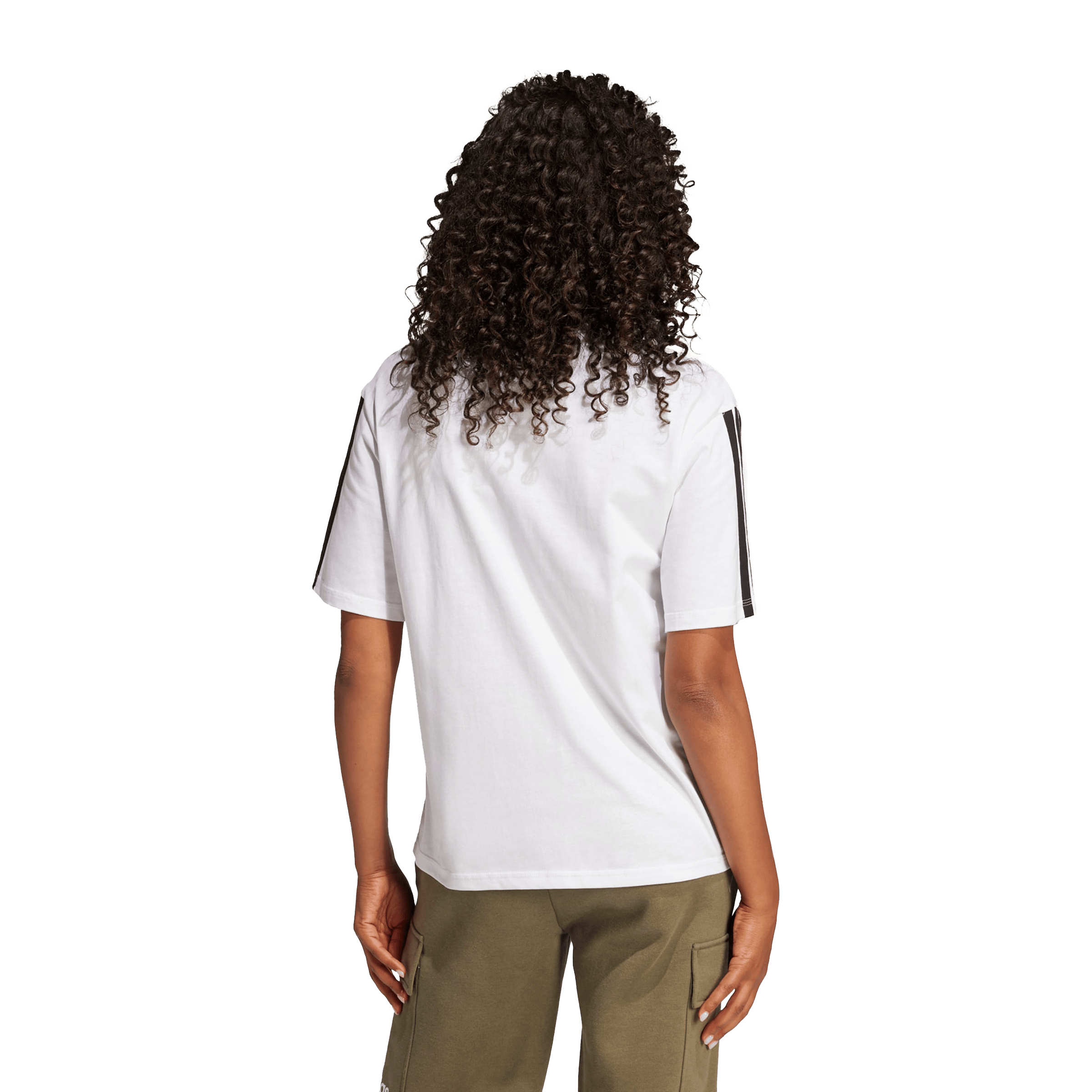 Womens adidas Essentials 3-Stripes Boyfriend Tee