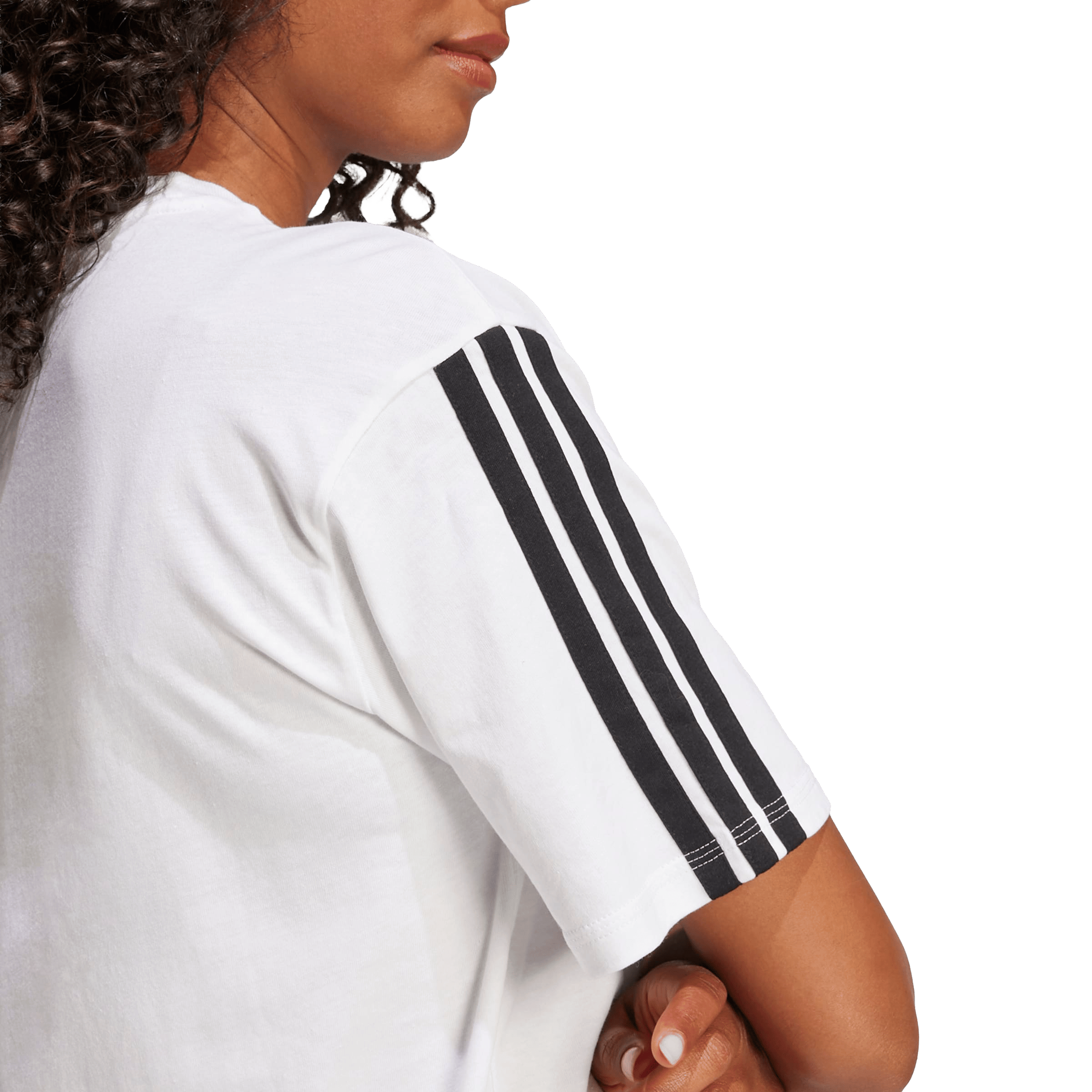 Womens adidas Essentials 3-Stripes Boyfriend Tee
