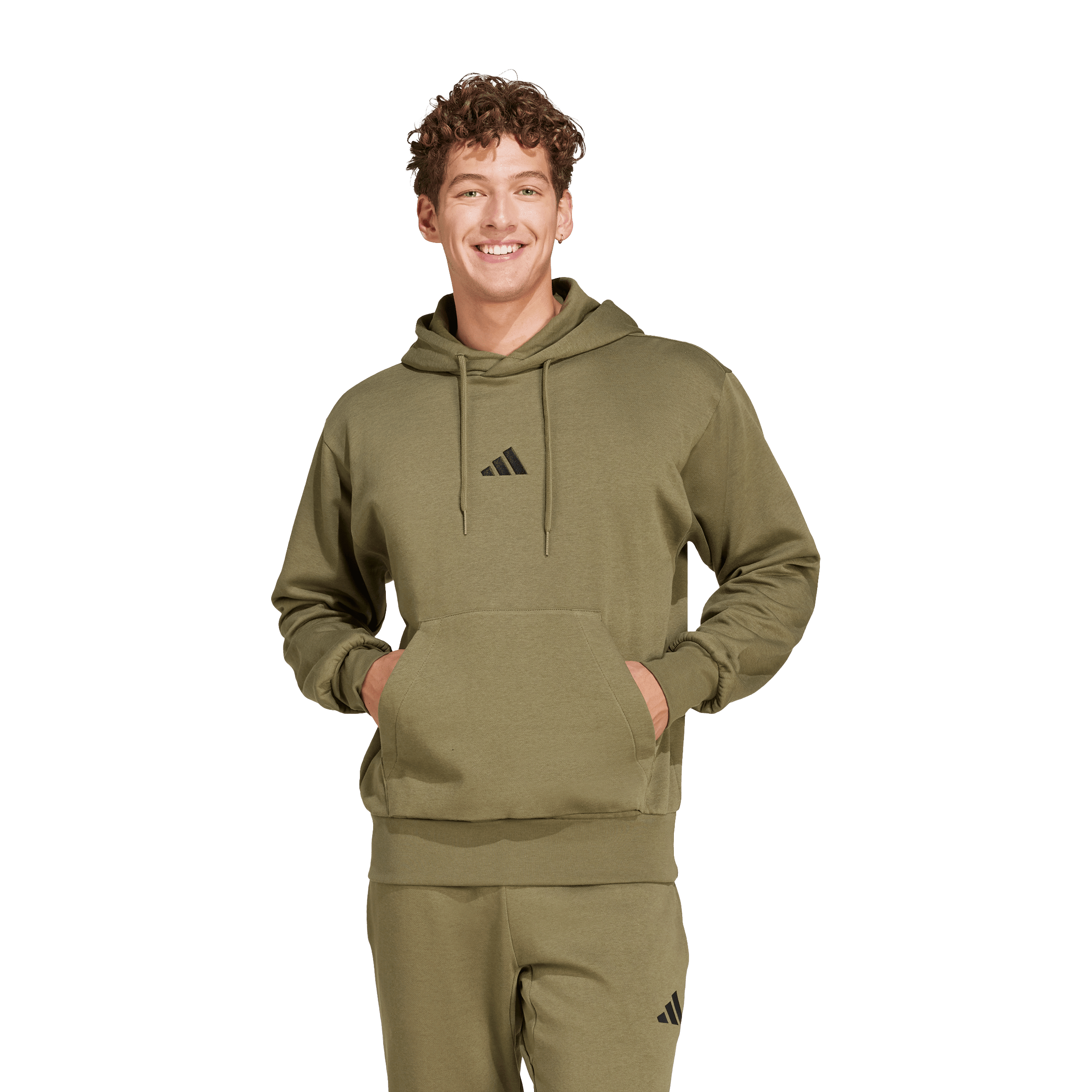 Mens adidas Essentials Feelcozy Fleece Hoodie