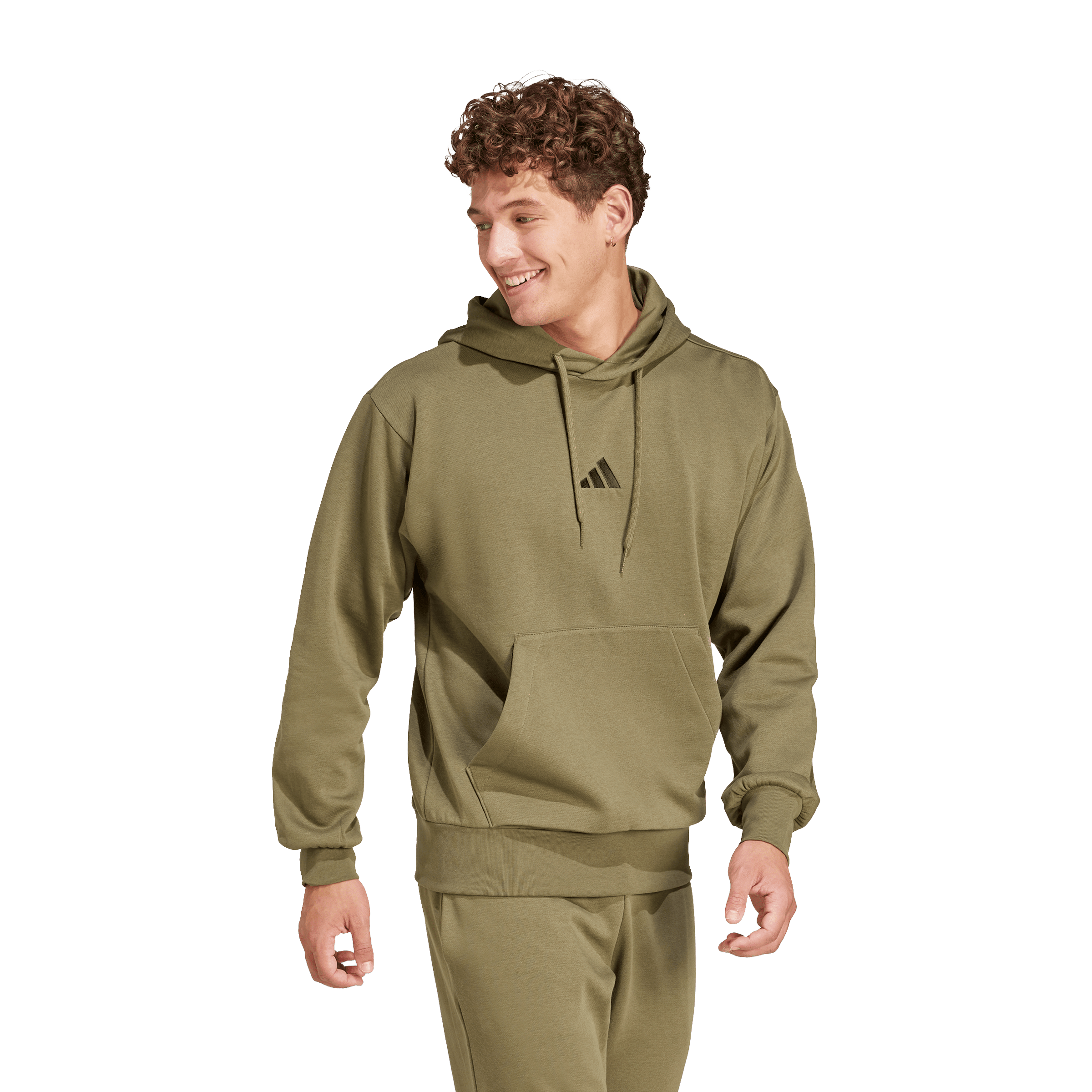 Mens adidas Essentials Feelcozy Fleece Hoodie