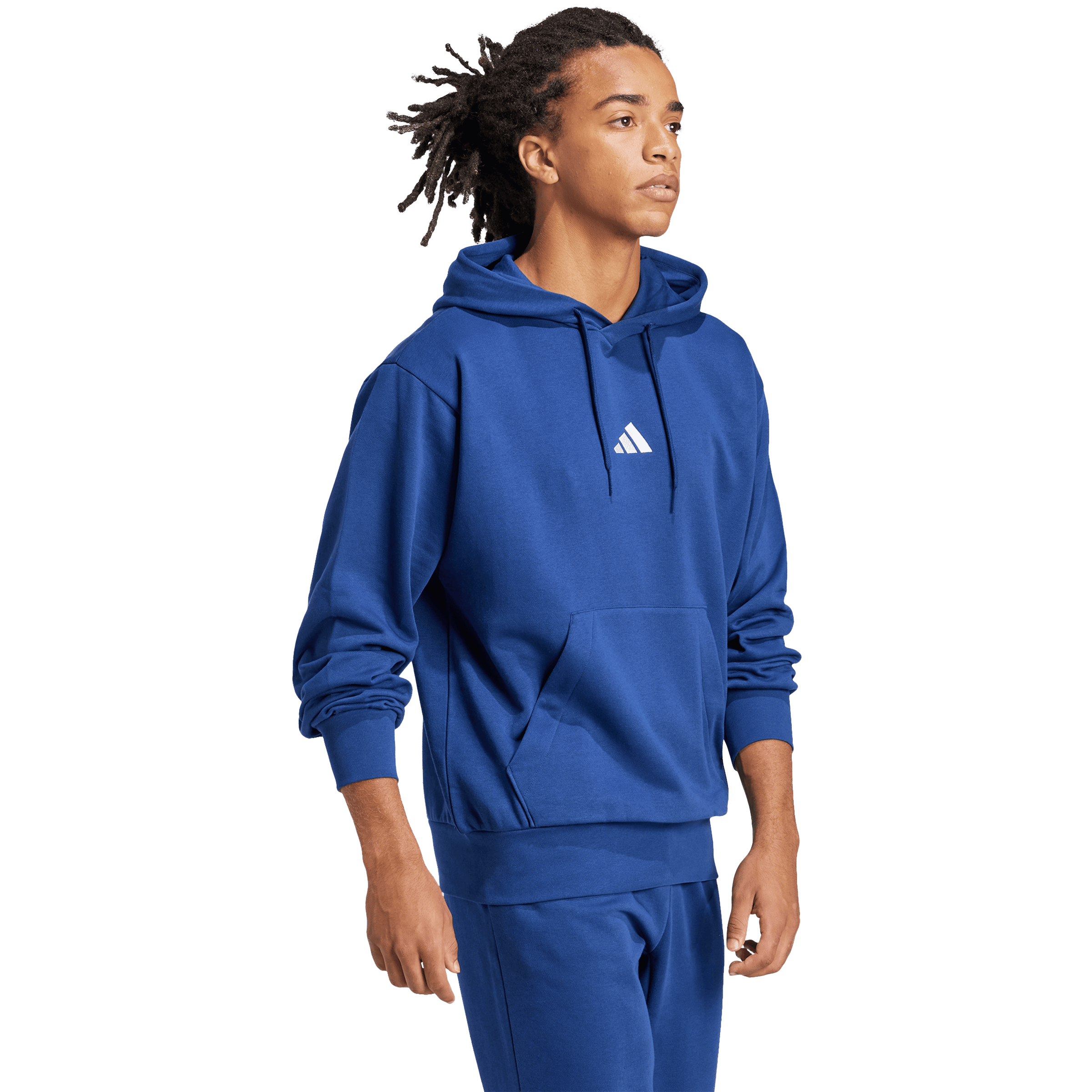 Mens adidas Essentials Feelcozy French Terry Hoodie