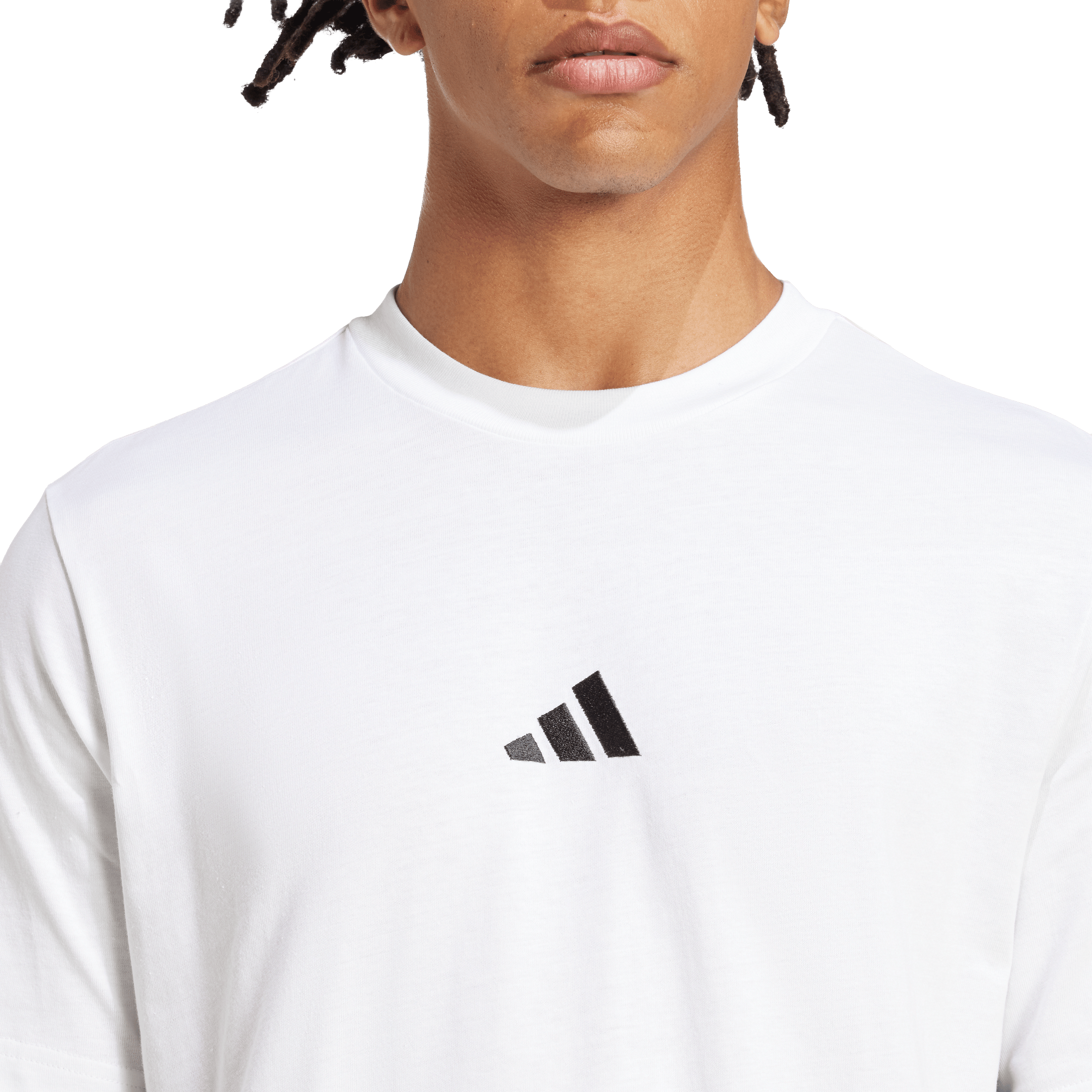 Mens adidas Essentials 3-Stripes Single Jersey Tee