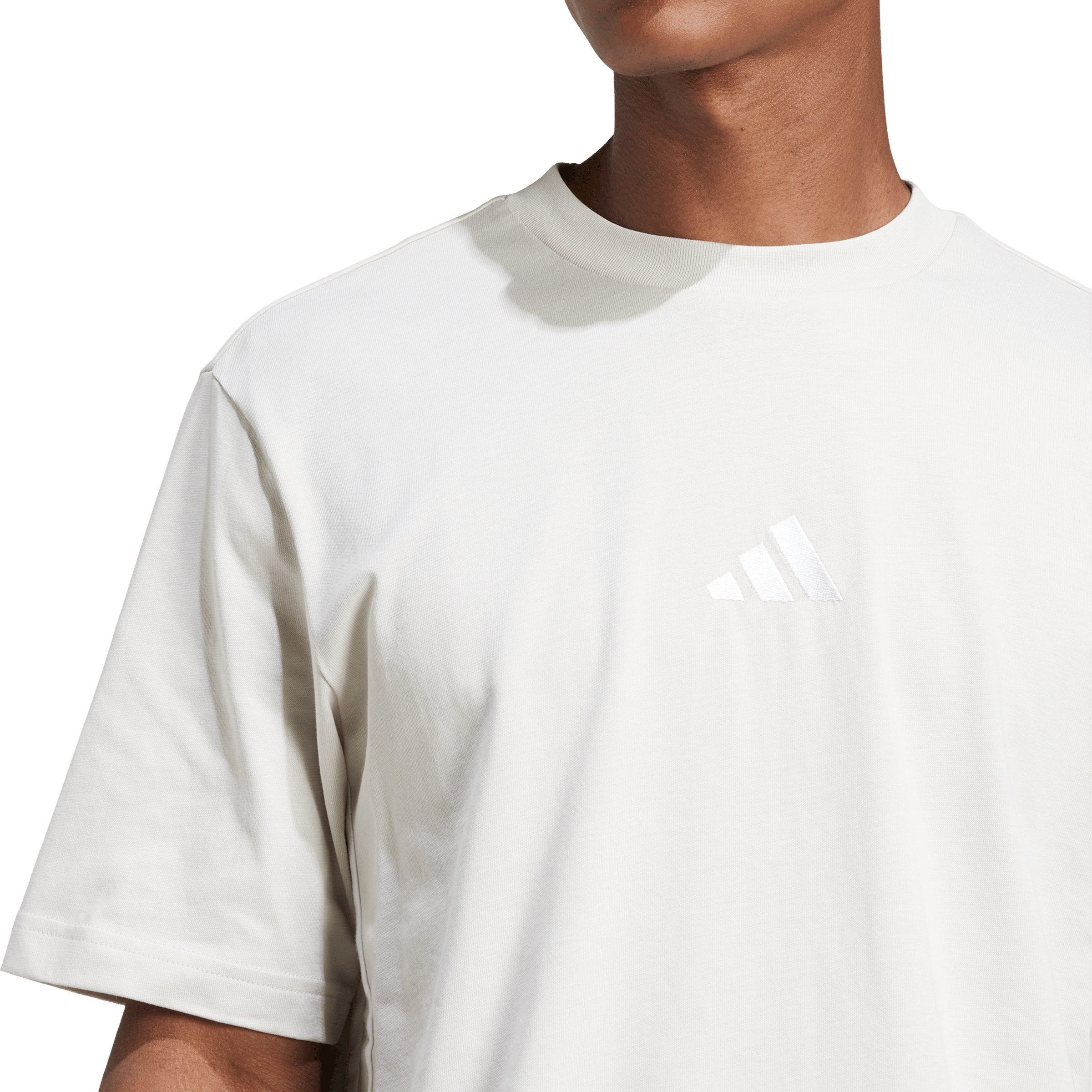 Mens adidas Essentials 3-Stripes Single Jersey Tee