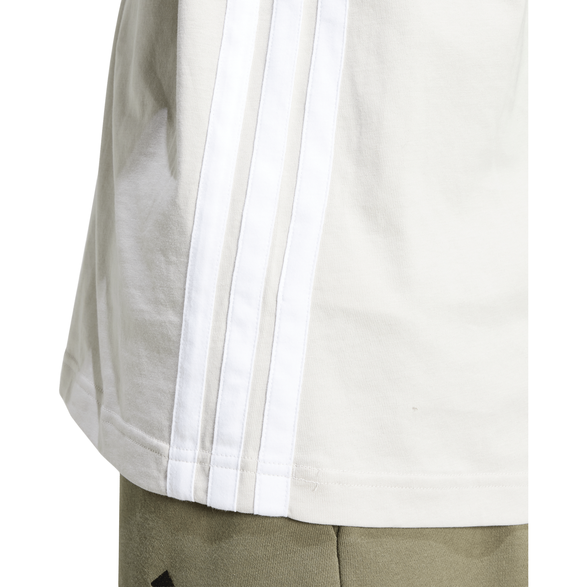 Mens adidas Essentials 3-Stripes Single Jersey Tee