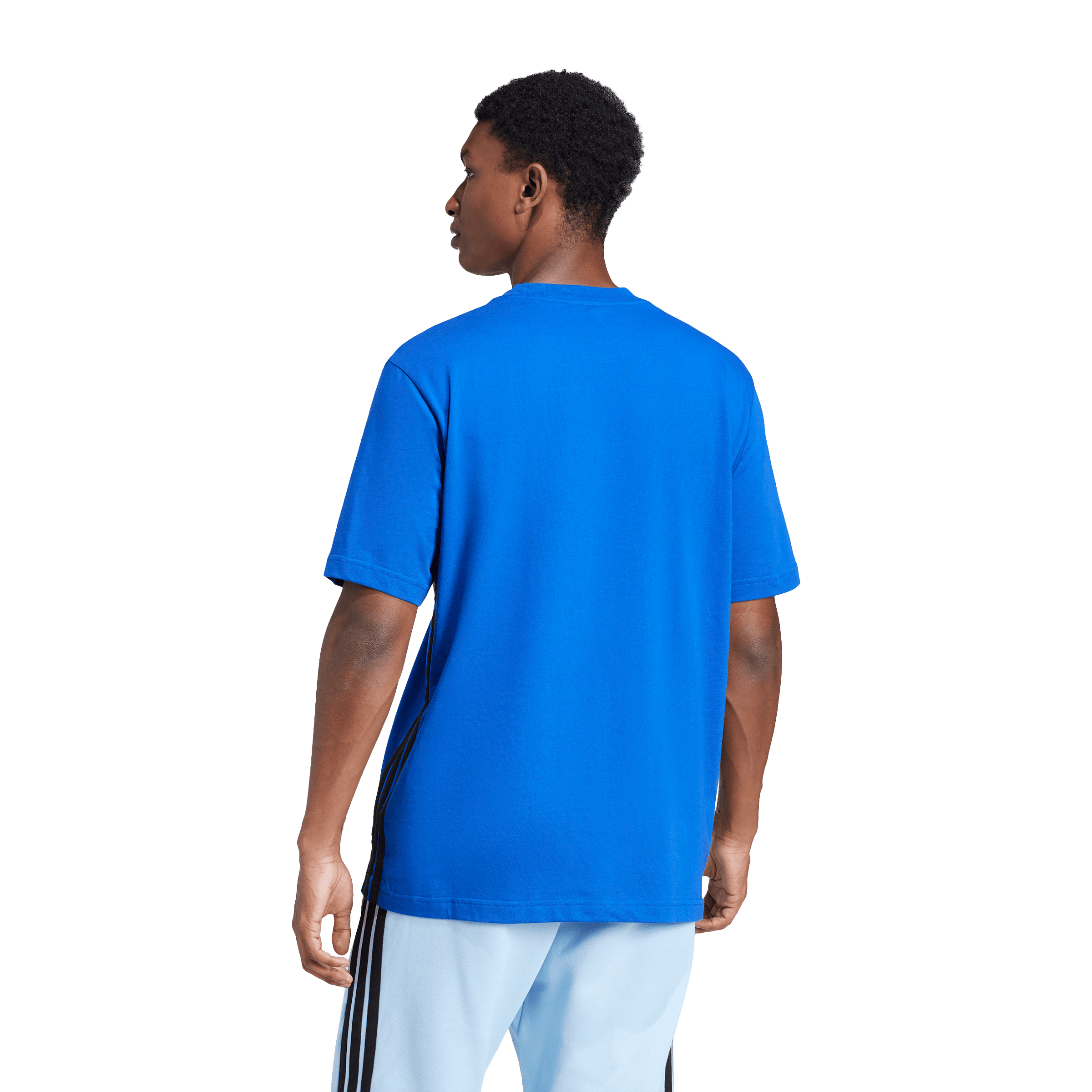 Mens adidas Essentials 3-Stripes Single Jersey Tee