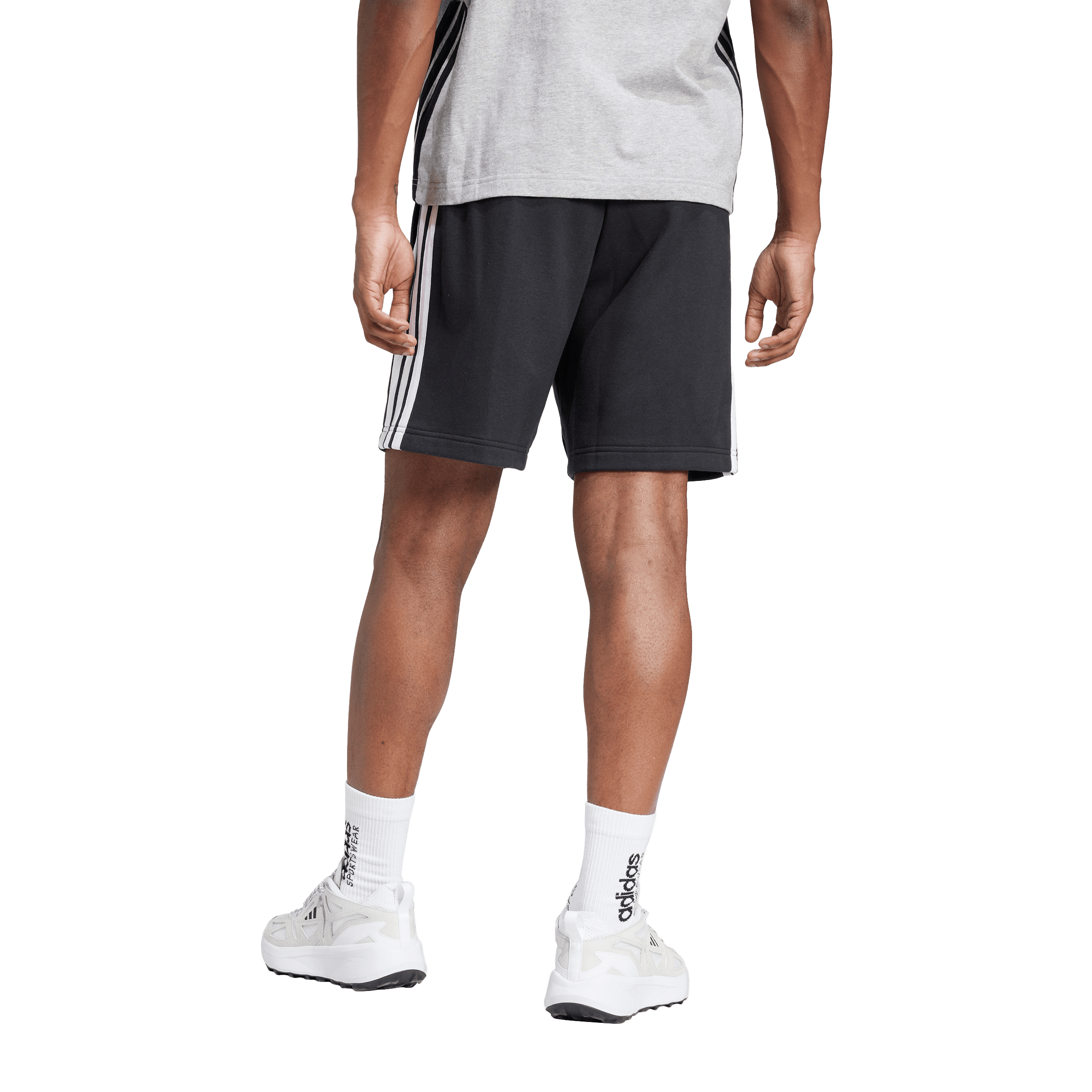 Mens adidas Essentials 3-Stripes French Terry Shorts