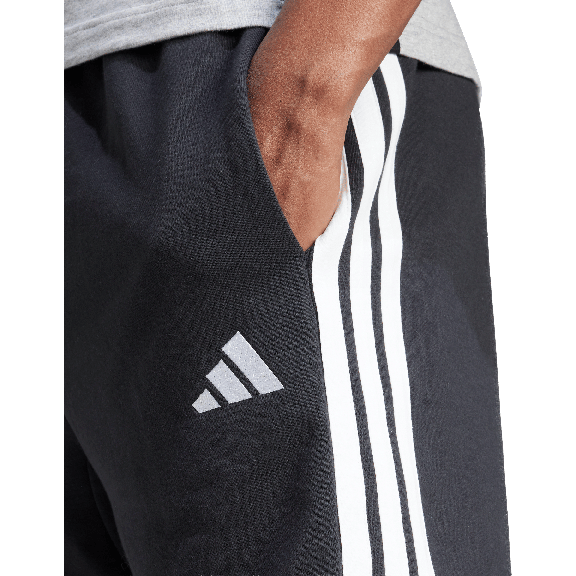 Mens adidas Essentials 3-Stripes French Terry Shorts