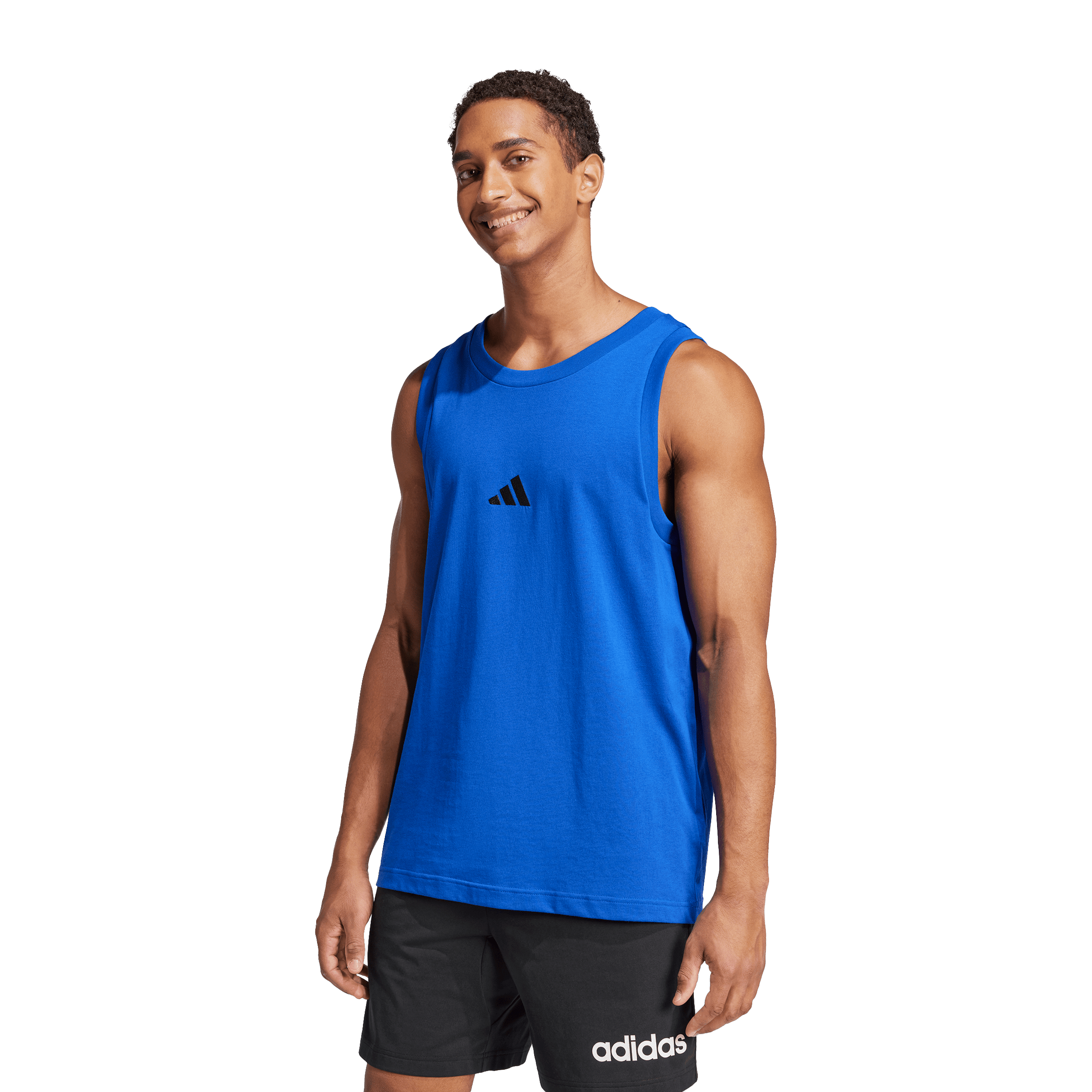Mens adidas Essentials Small Logo Tank Top