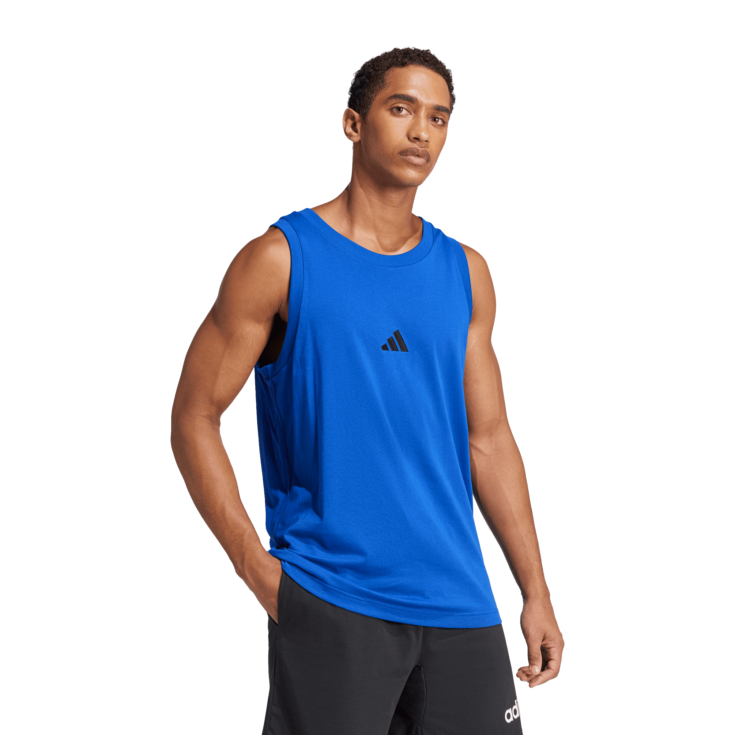 Mens adidas Essentials Small Logo Tank Top
