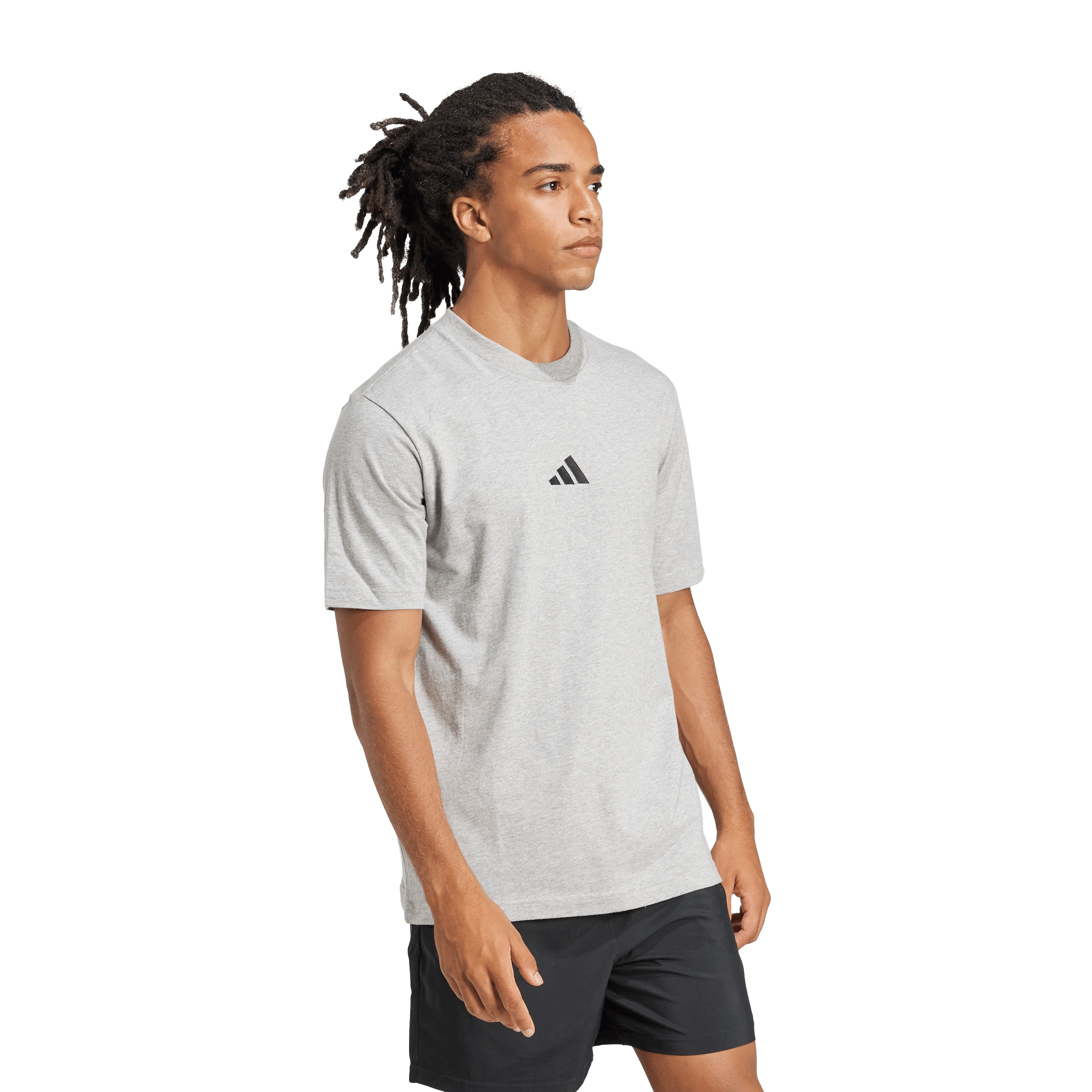 Mens adidas Essentials Small Logo Single Jersey Tee