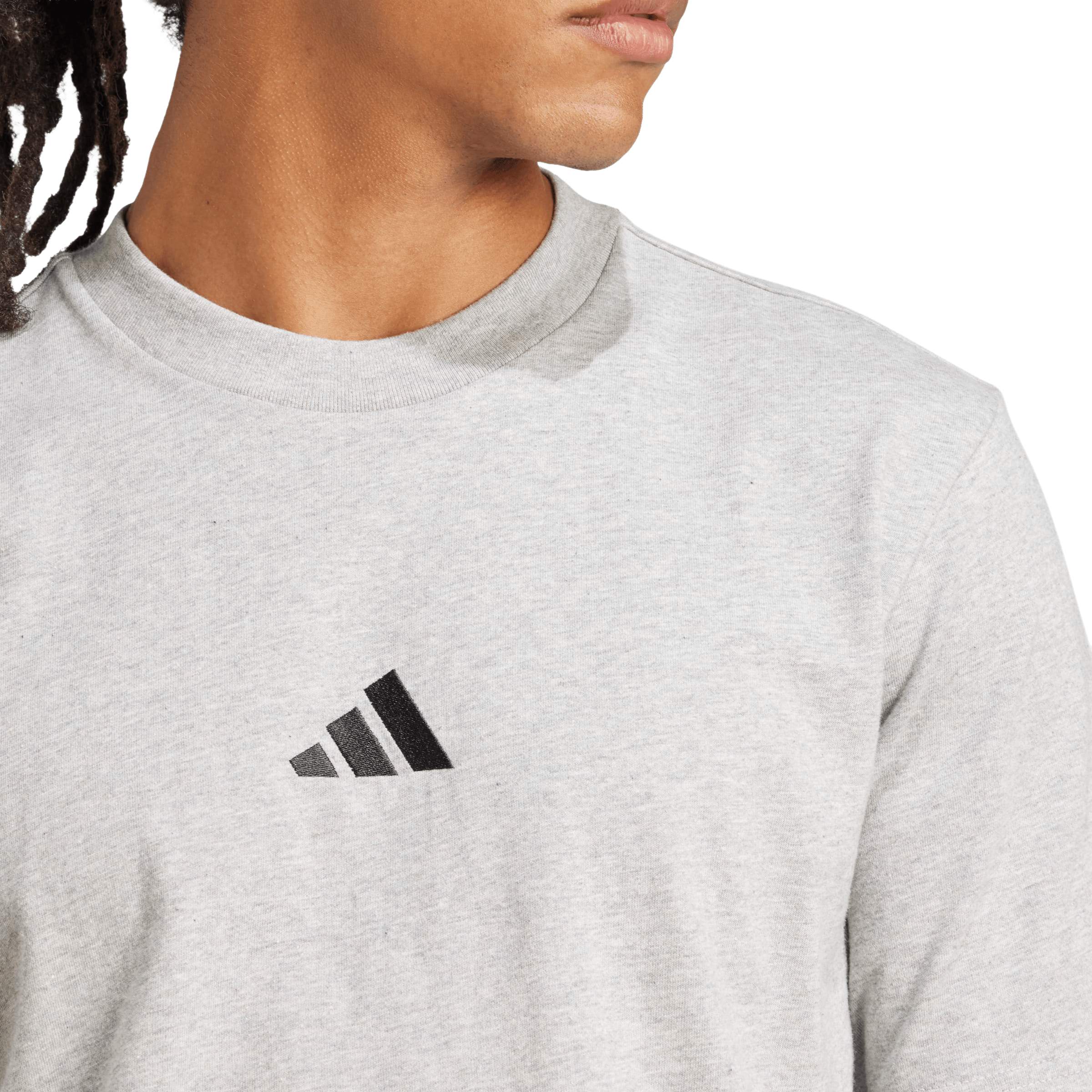 Mens adidas Essentials Small Logo Single Jersey Tee