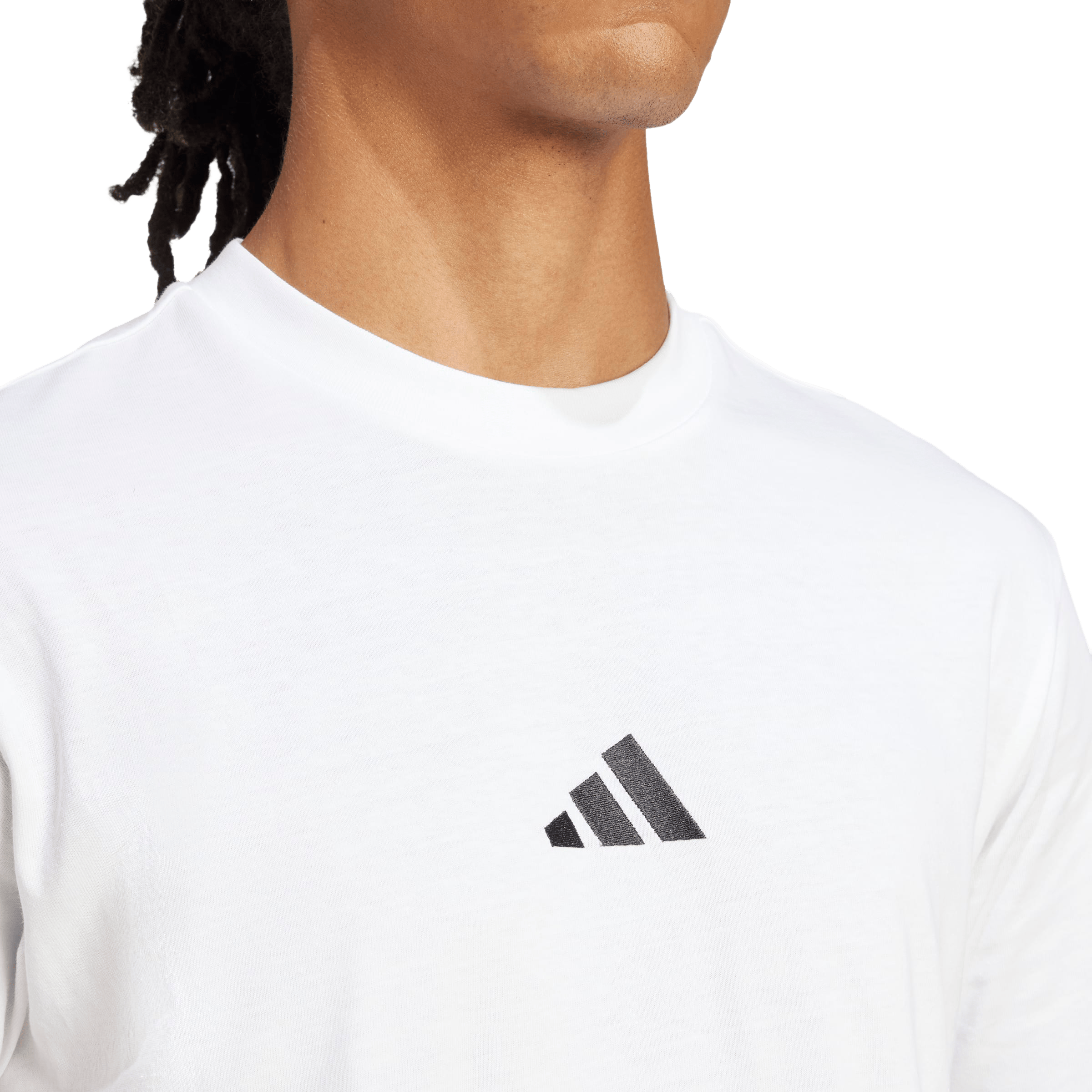 Mens adidas Essentials Small Logo Single Jersey Tee