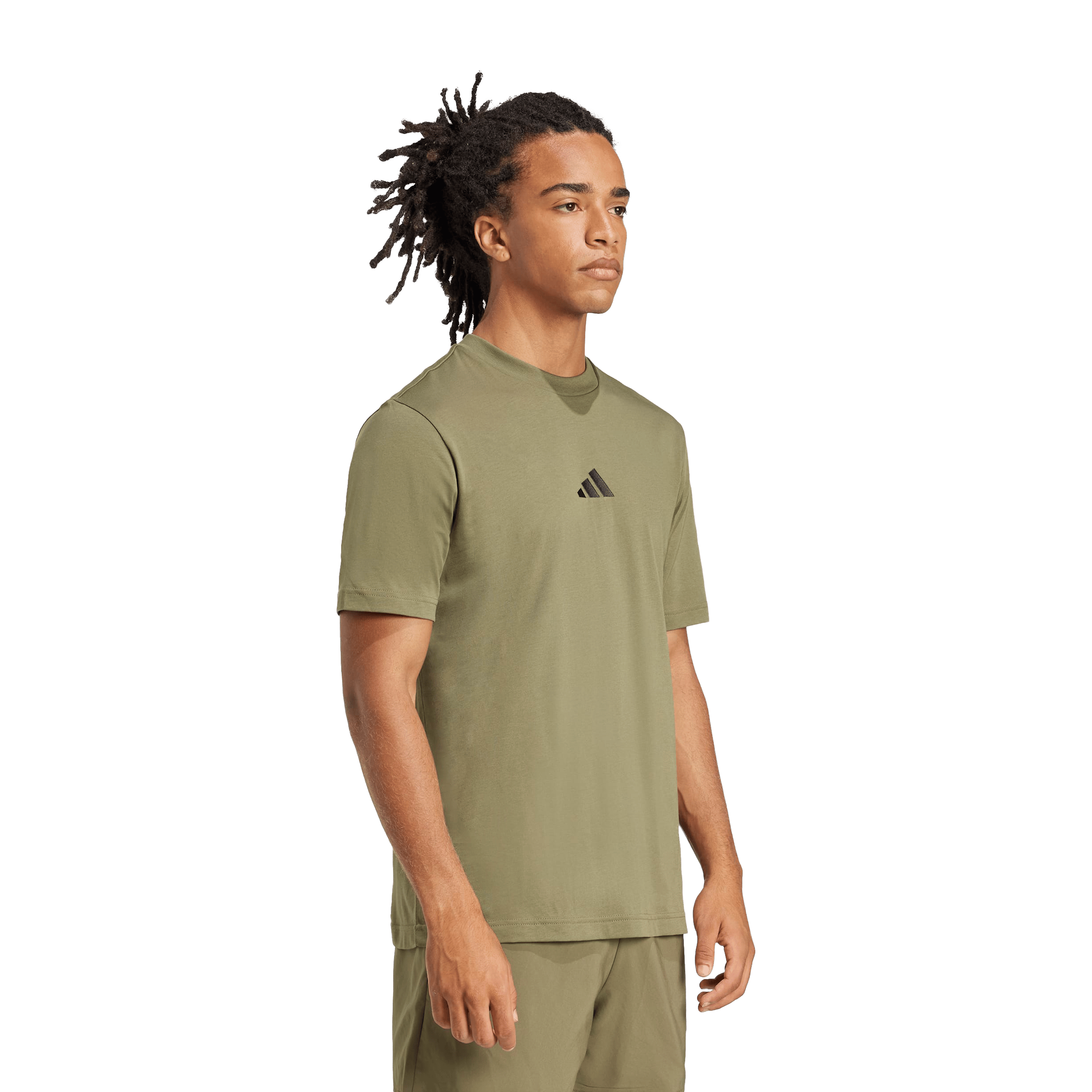 Mens adidas Essentials Small Logo Single Jersey Tee