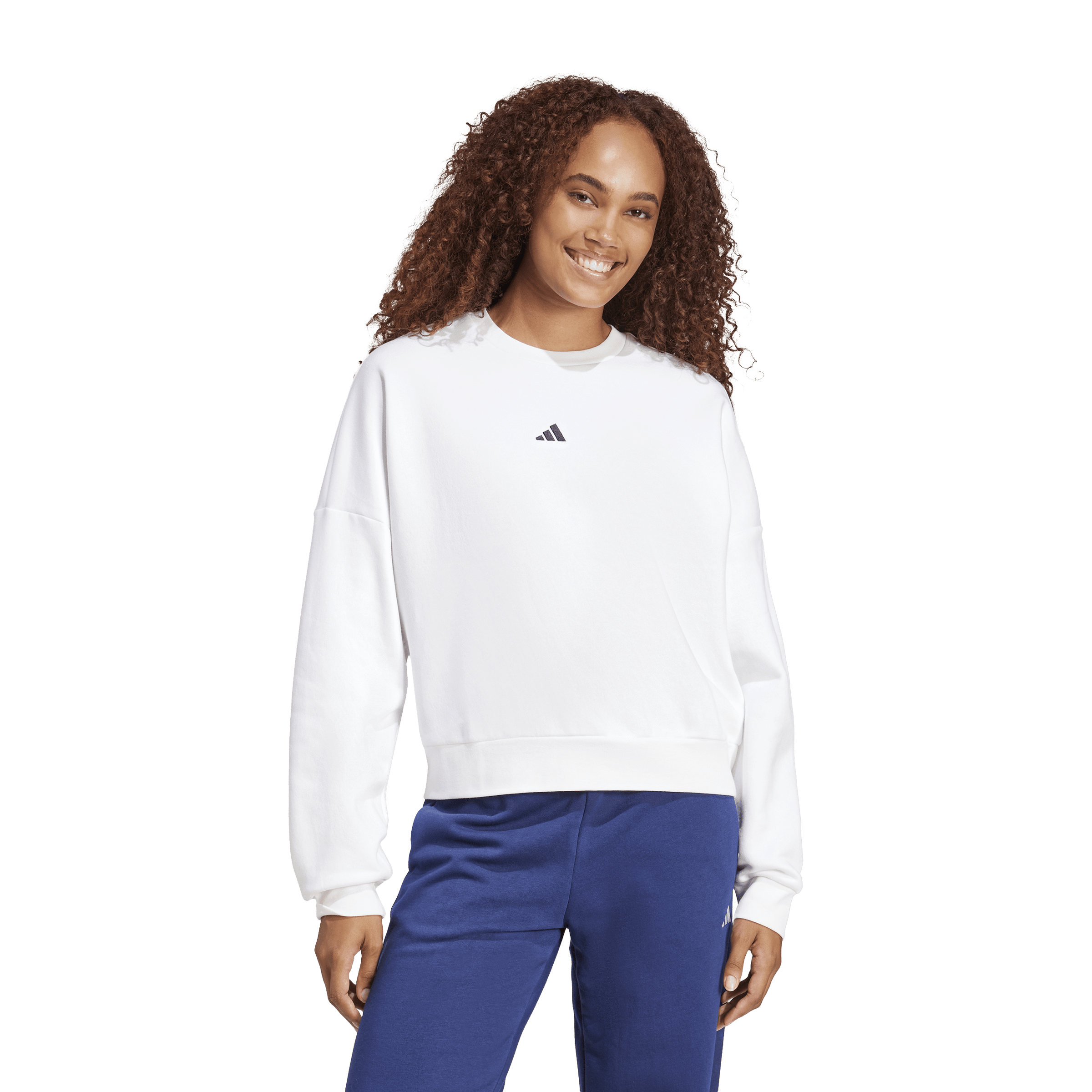 Womens adidas Essentials Small Logo Feelcozy Sweatshirt