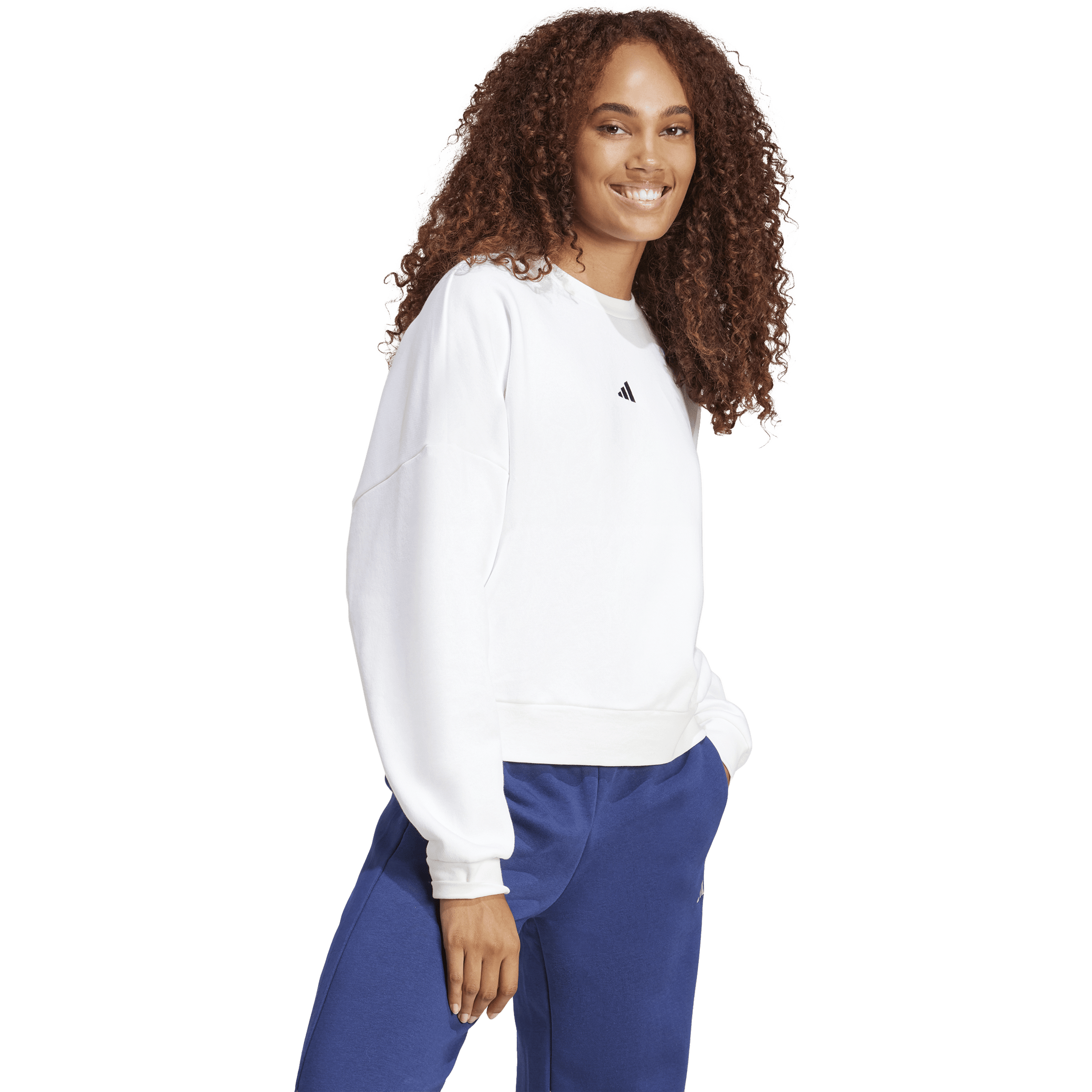 Womens adidas Essentials Small Logo Feelcozy Sweatshirt