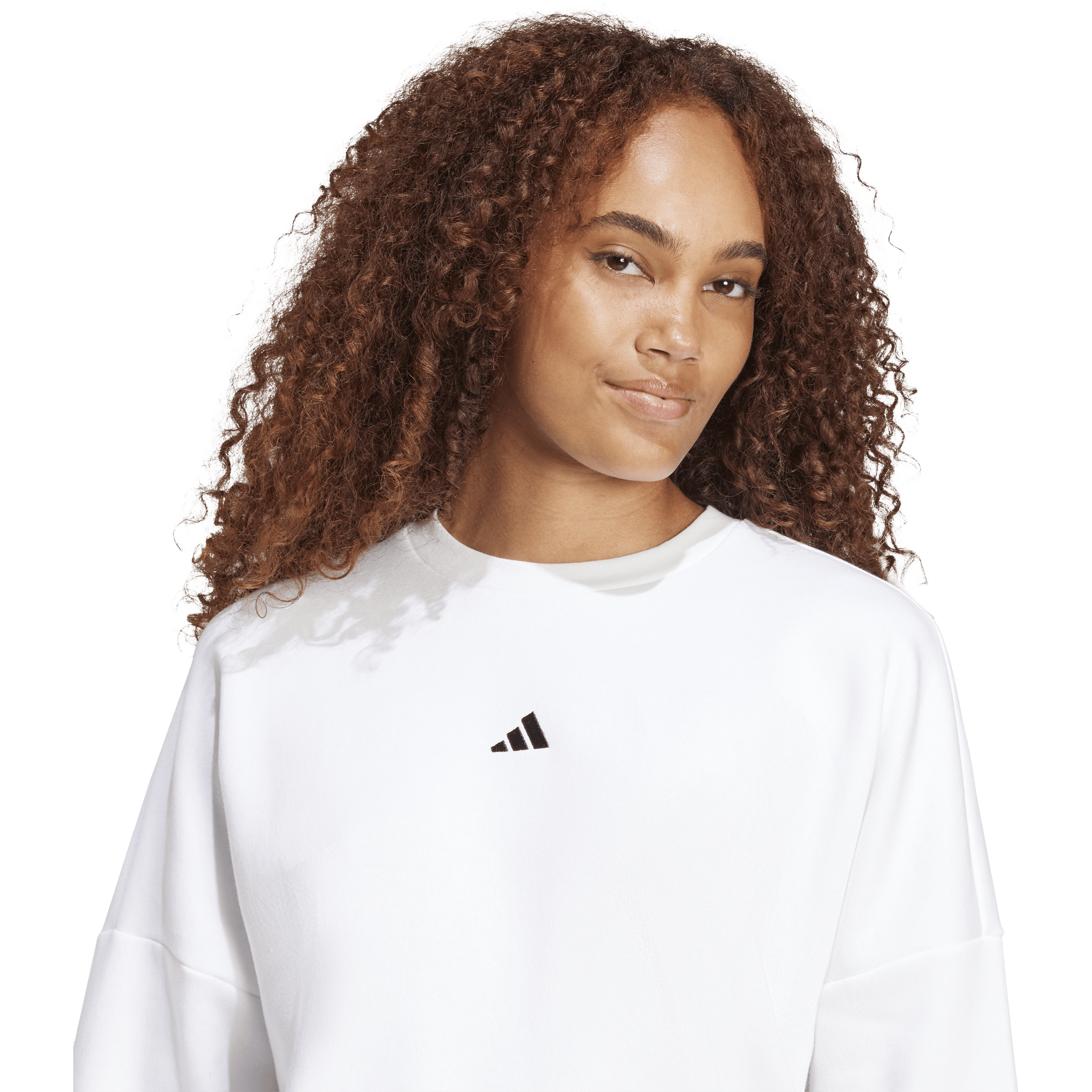 Womens adidas Essentials Small Logo Feelcozy Sweatshirt