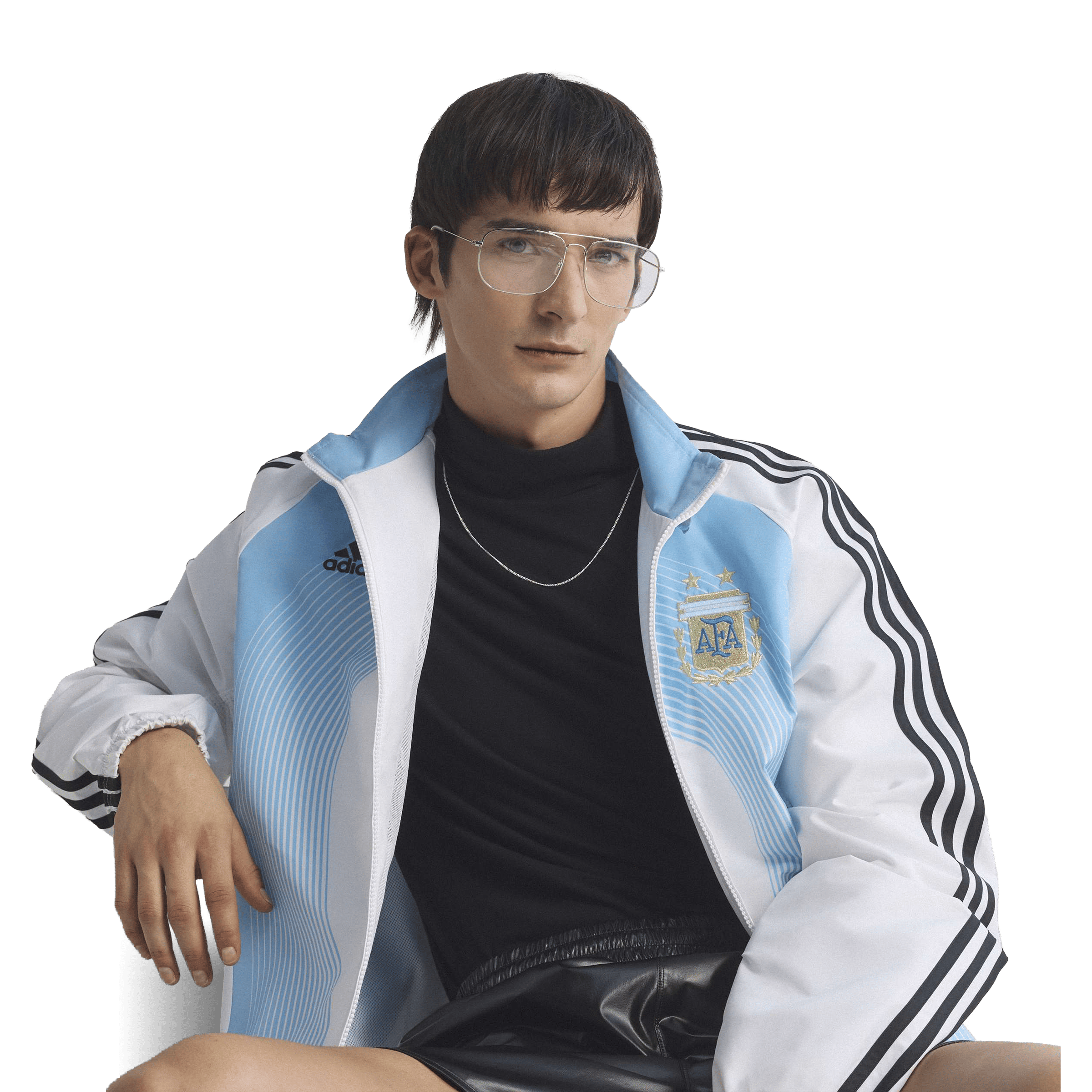 Mens adidas Argentina 25/26 Home Track Football Jacket