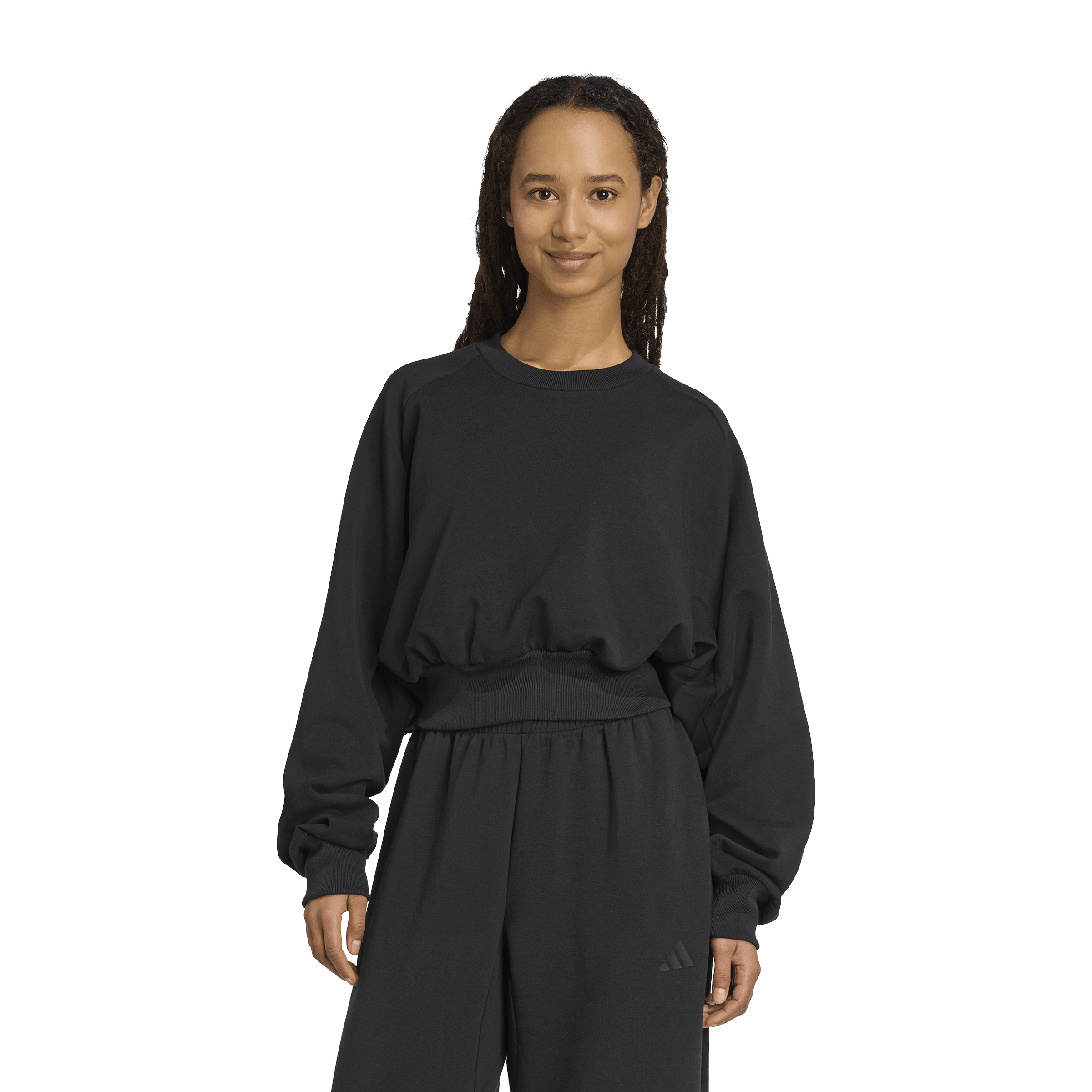 Womens adidas Soft Lux Loose Sweatshirt
