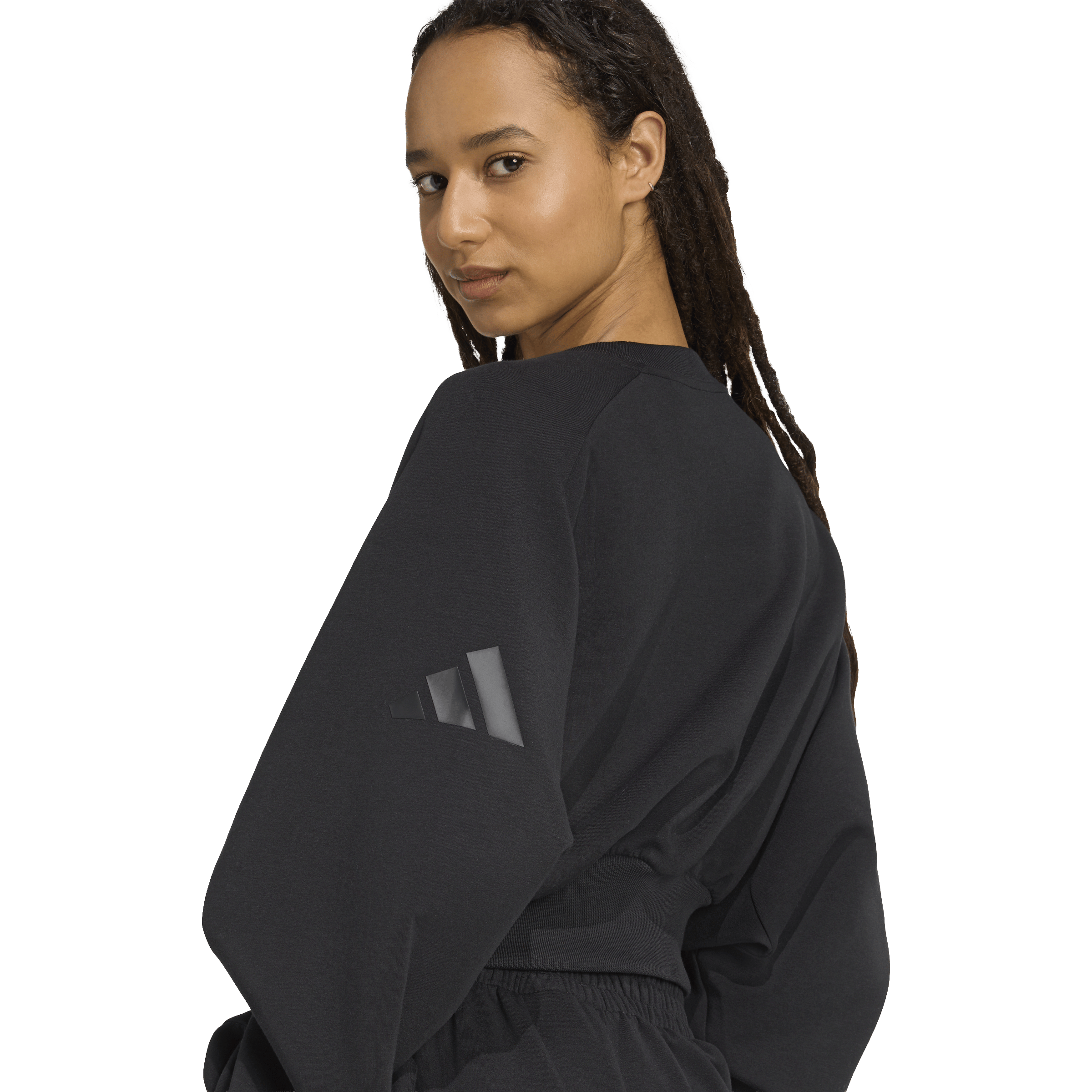 Womens adidas Soft Lux Loose Sweatshirt