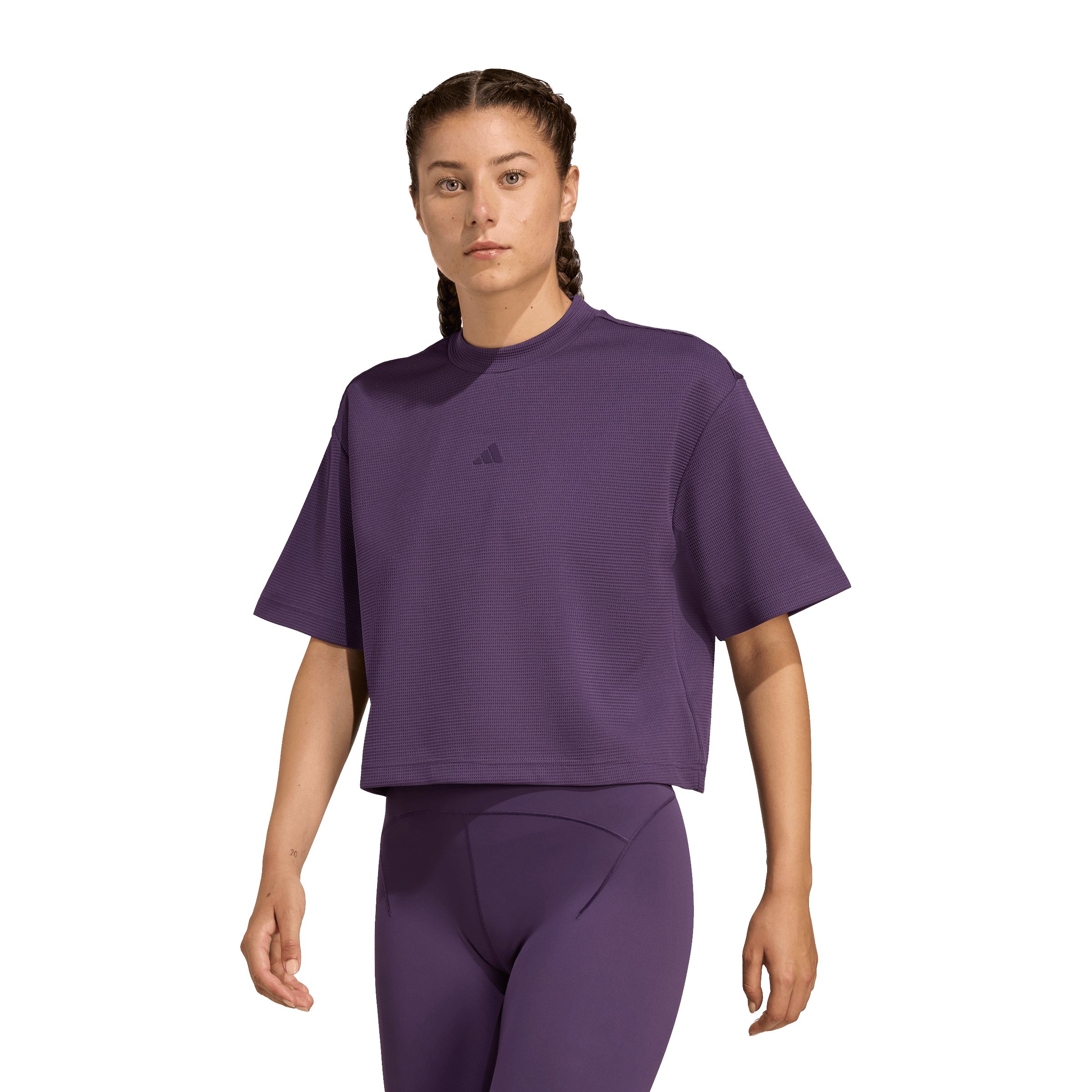 Womens adidas Yoga Motion Waffle Tee