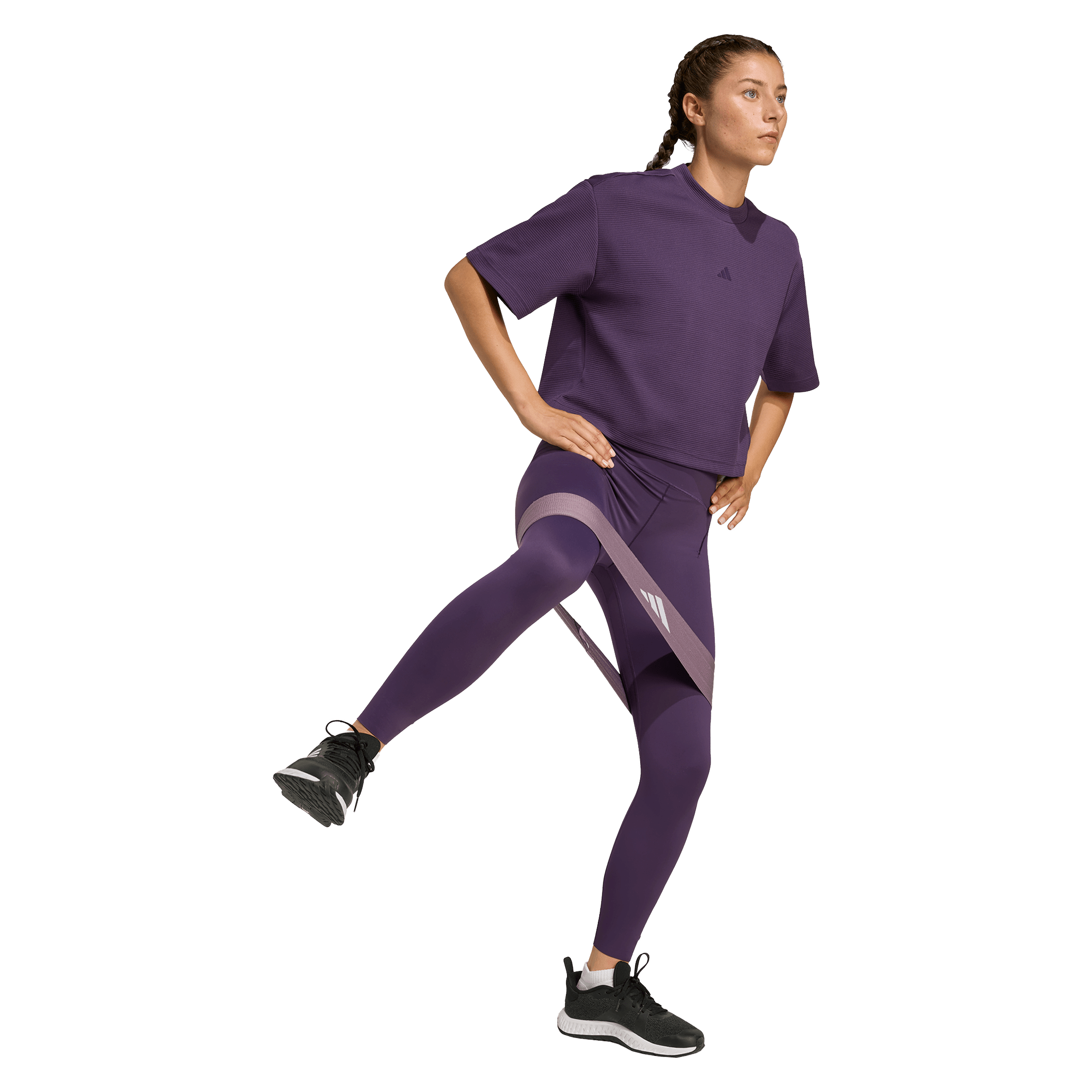 Womens adidas Yoga Motion Waffle Tee