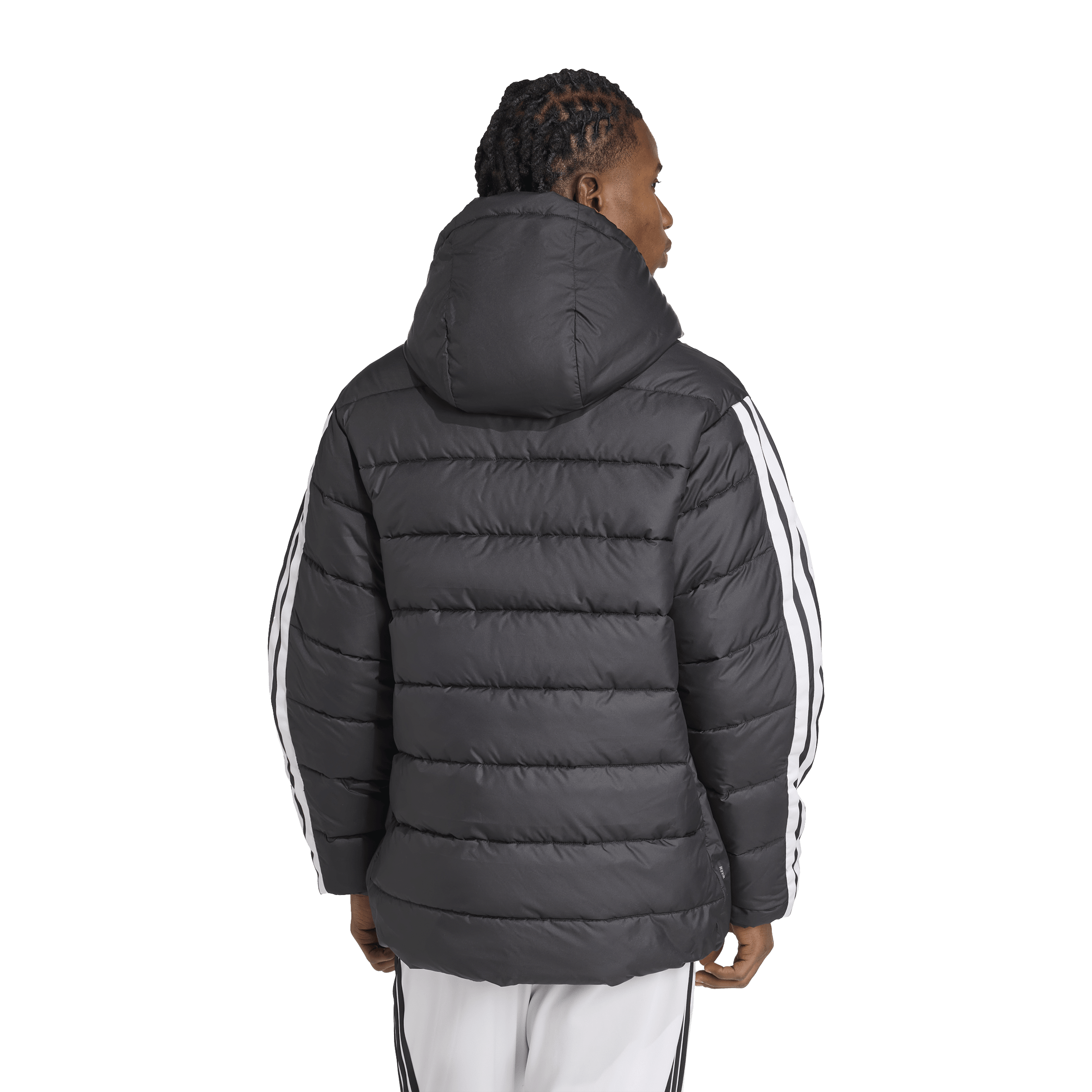 Mens adidas Essentials CLIMAWARM 3-Stripes Synthetic Down Jacket