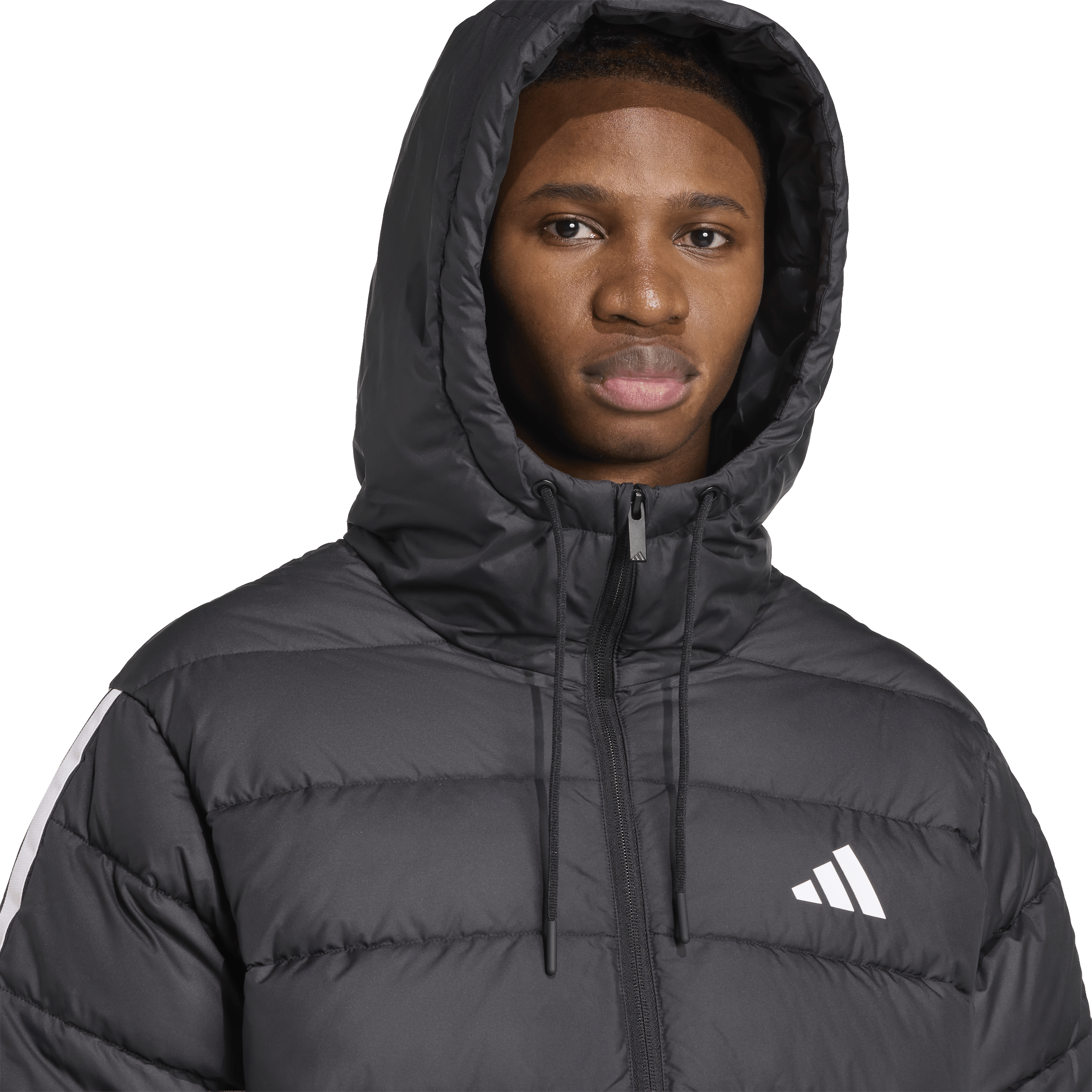 Mens adidas Essentials CLIMAWARM 3-Stripes Synthetic Down Jacket