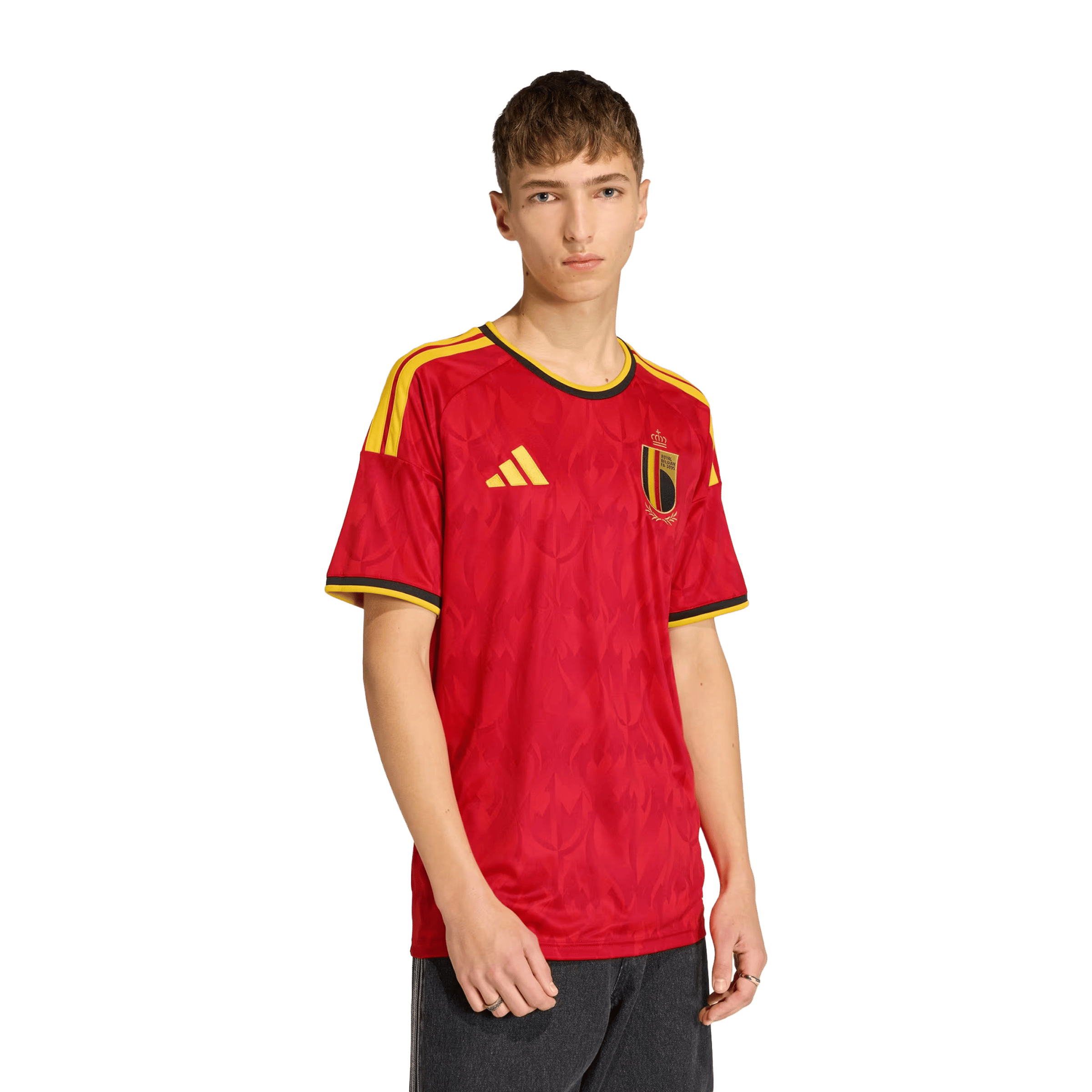 Mens adidas Belgium 26  Home Replica Football Jersey