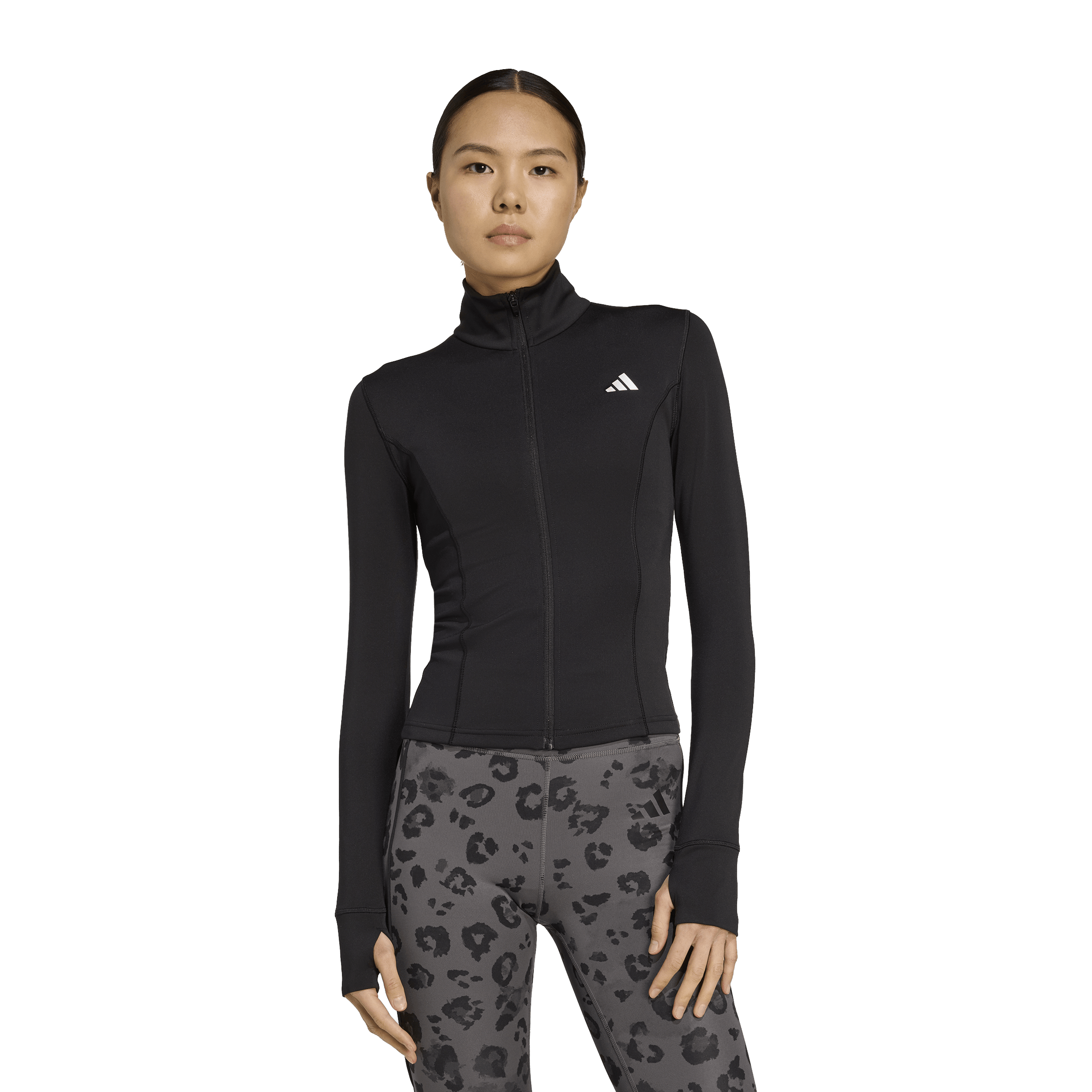 Womens adidas Optime Essentials Full-Zip Jacket
