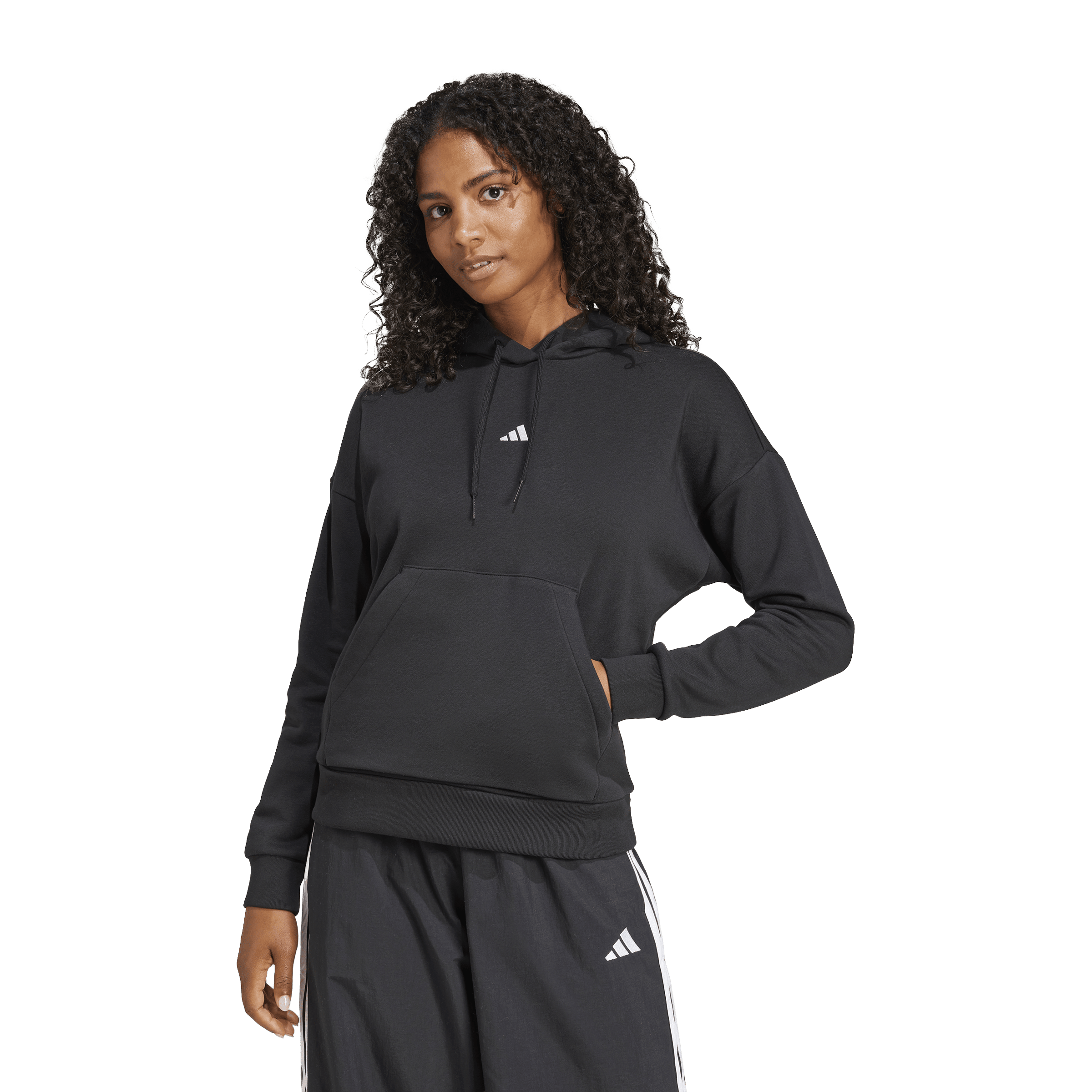 Womens adidas Essentials Small Logo Feel Cozy Hoodie