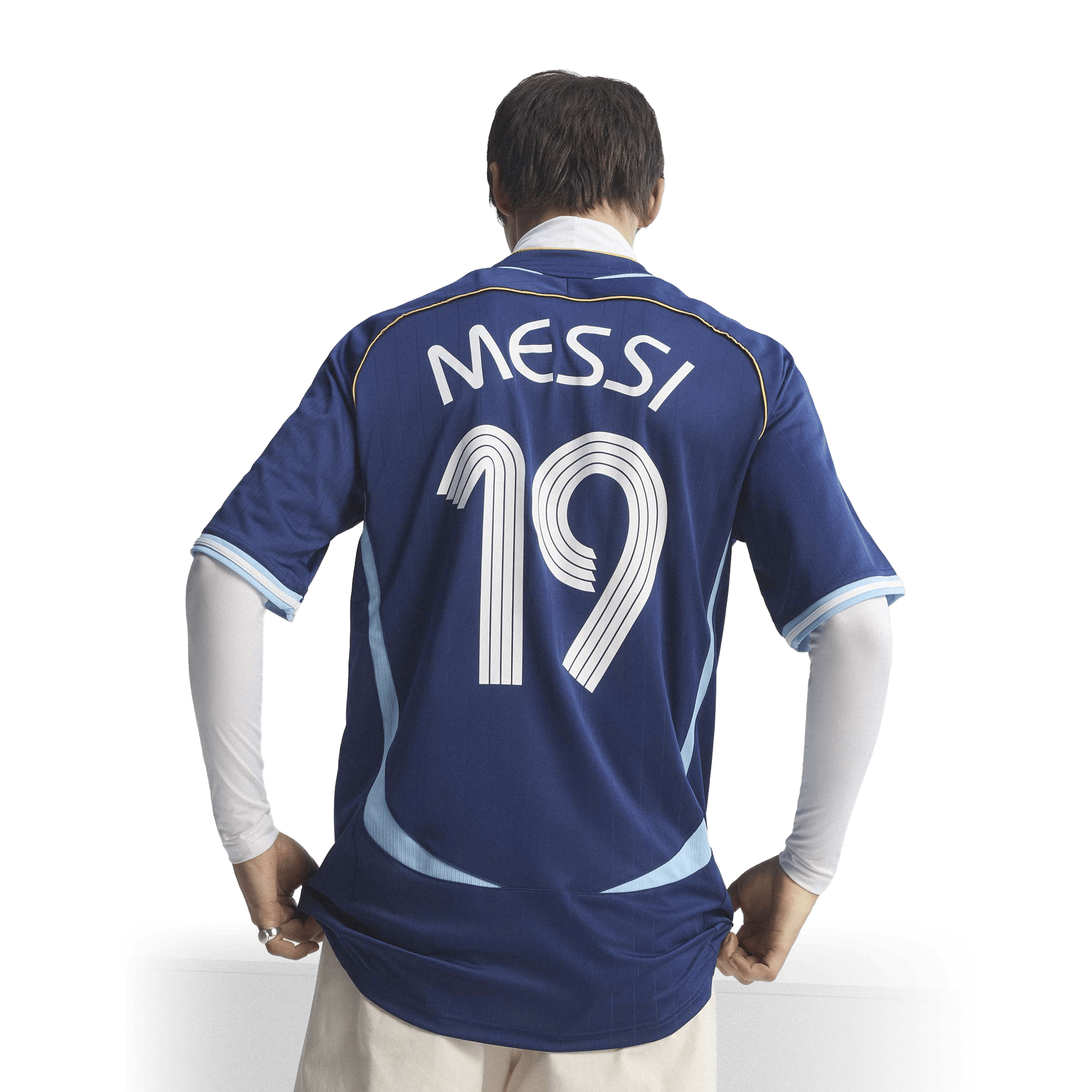 Mens adidas Argentina Away 2006 'Messi' Replica Football Jersey