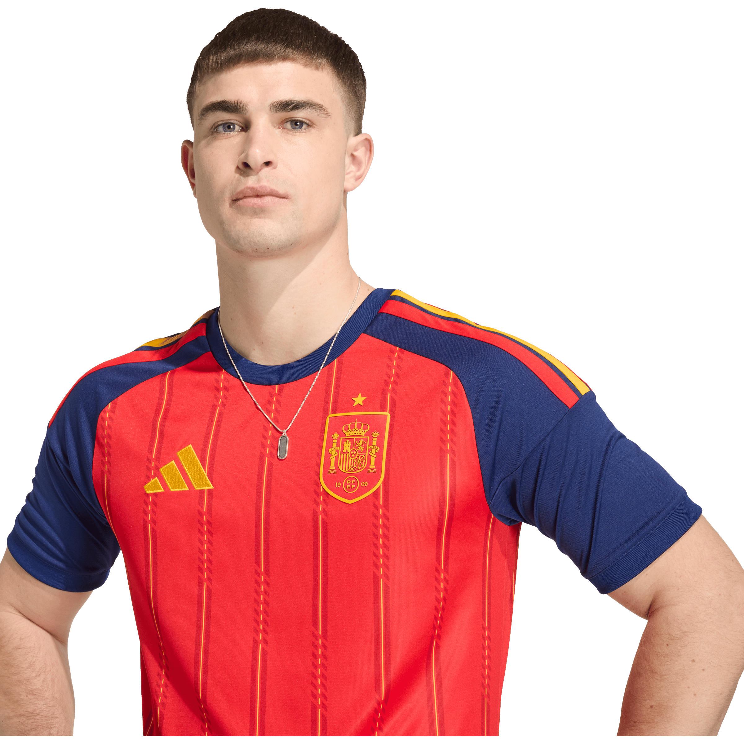 Mens adidas Spain 26 Home Replica Football Jersey