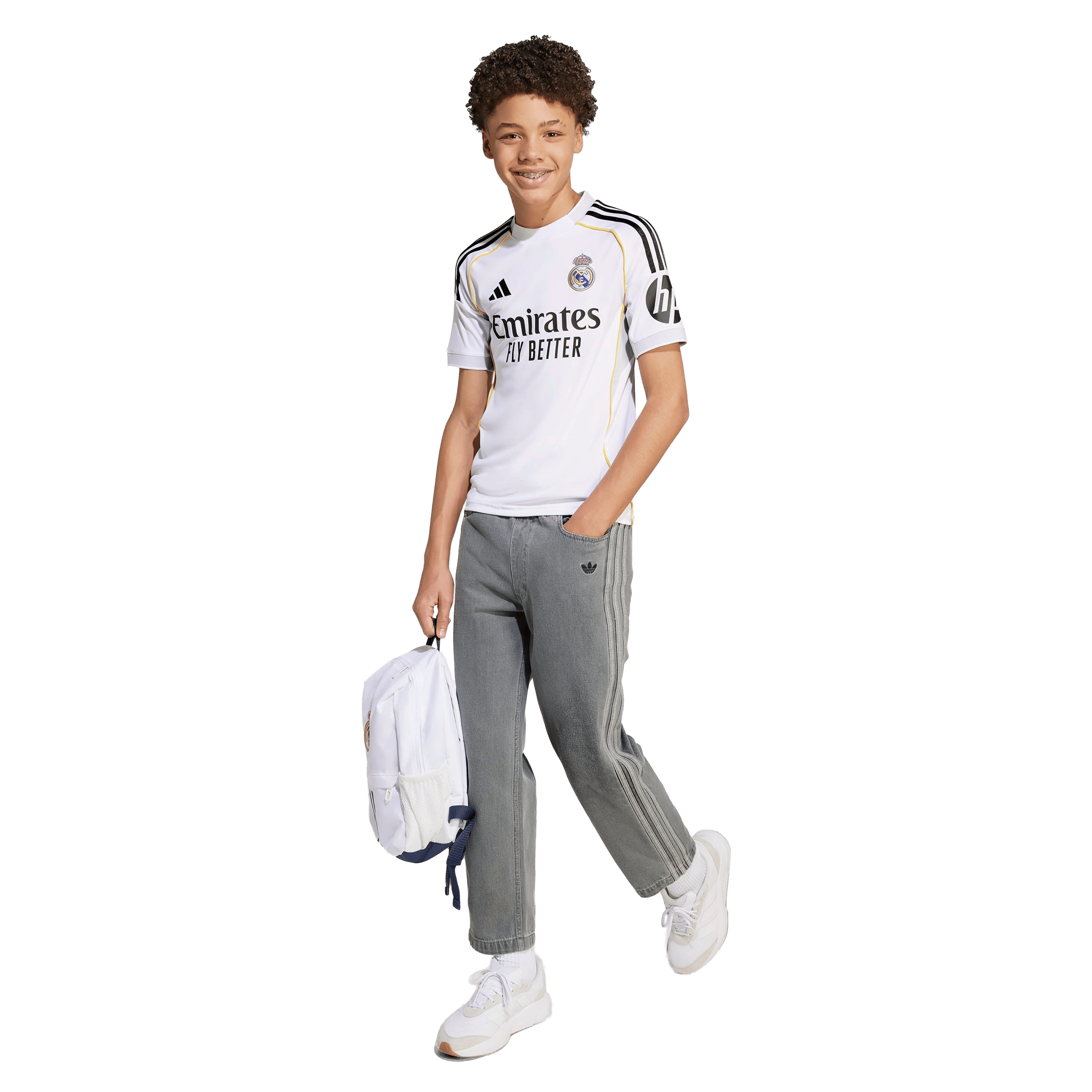 Kids adidas Real Madrid 25/26 Home Football Jersey