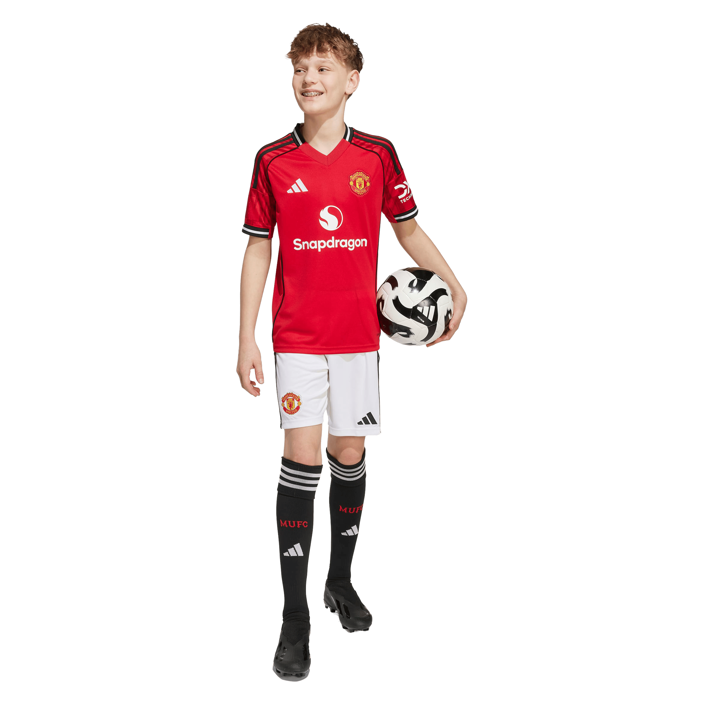 Kids adidas Manchester United 25/26 Home Football Jersey