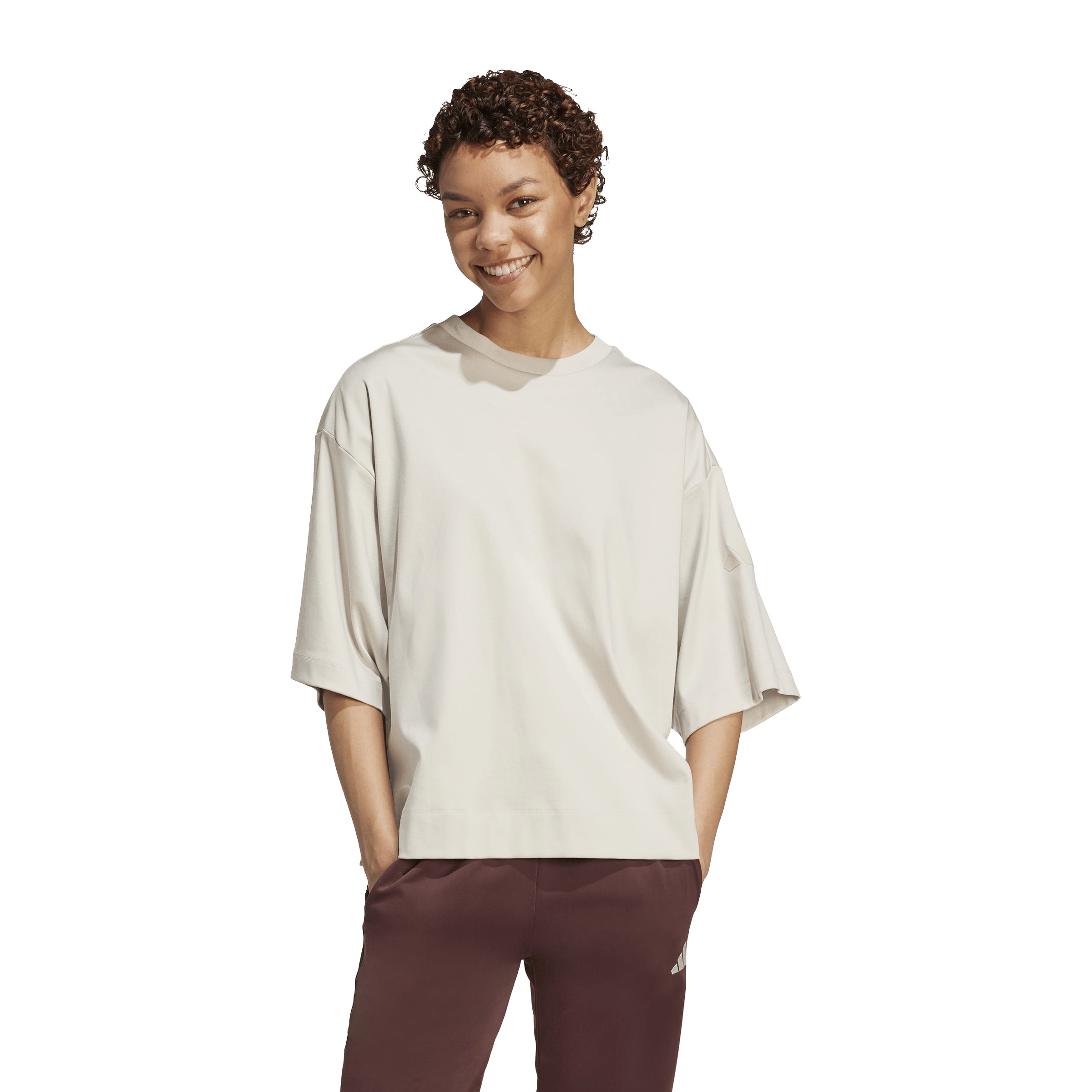 Womens adidas Soft Lux Loose Tee